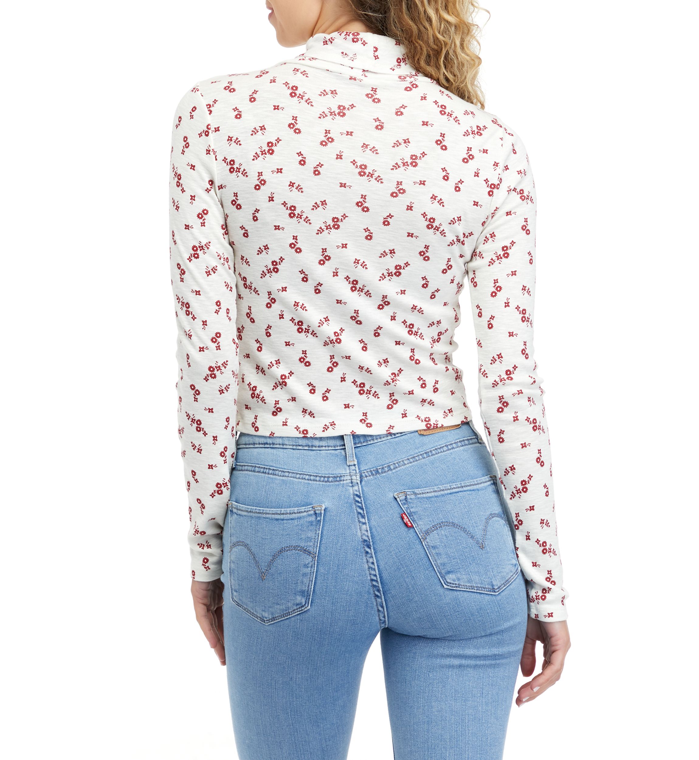 Long Sleeve Mock Ribbed T-Shirt