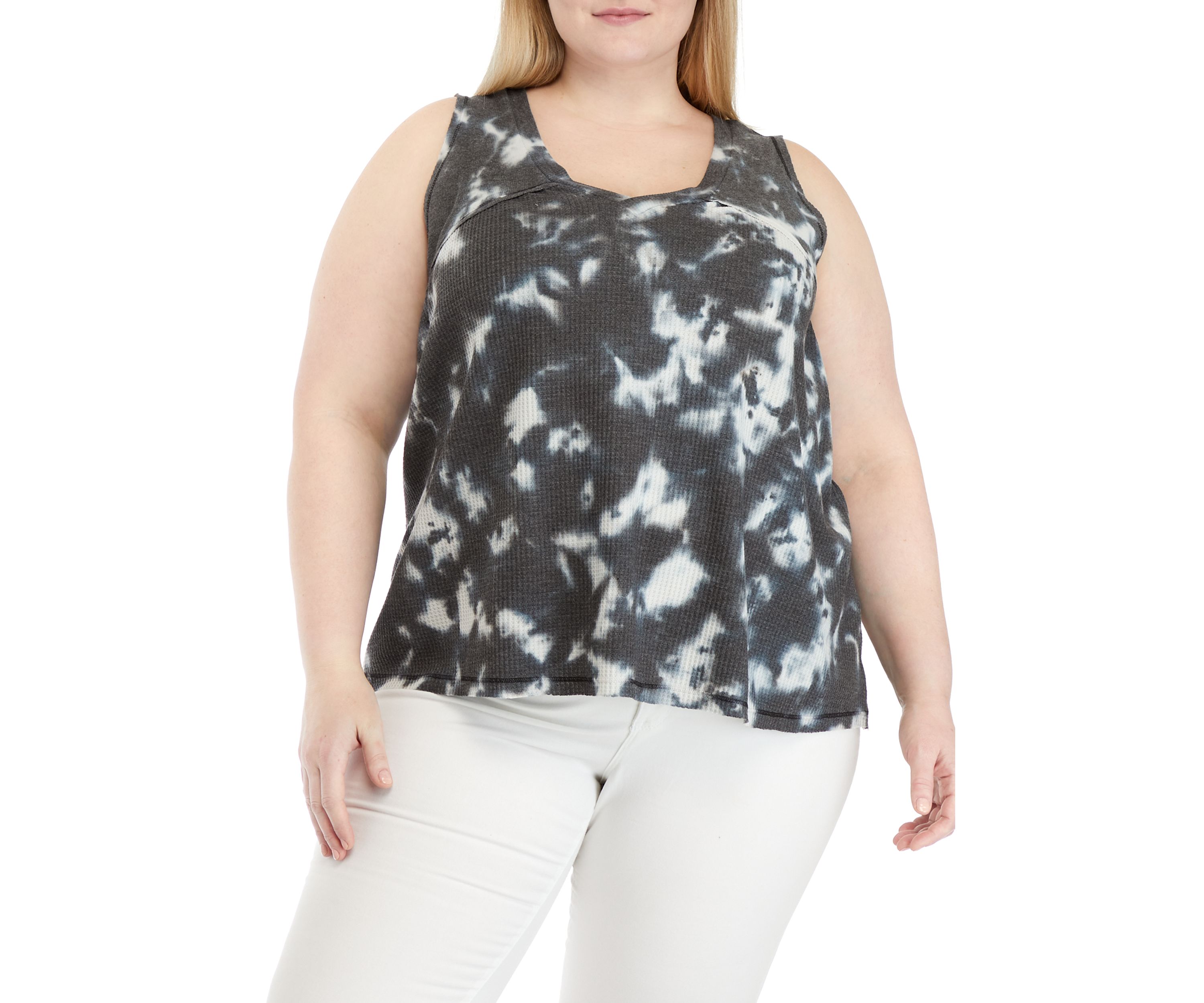 Plus Size Waffle Tank 