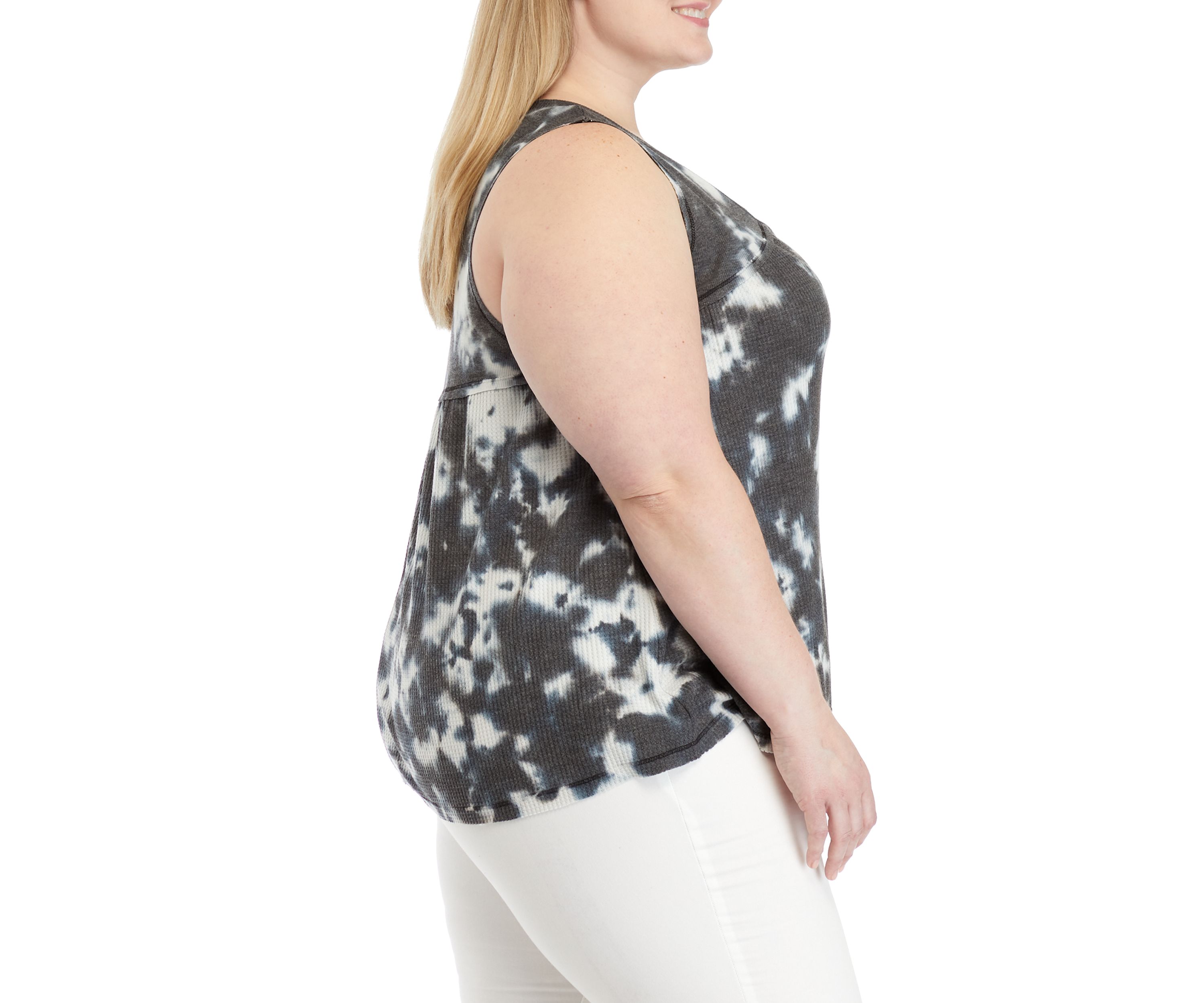 Plus Size Waffle Tank 
