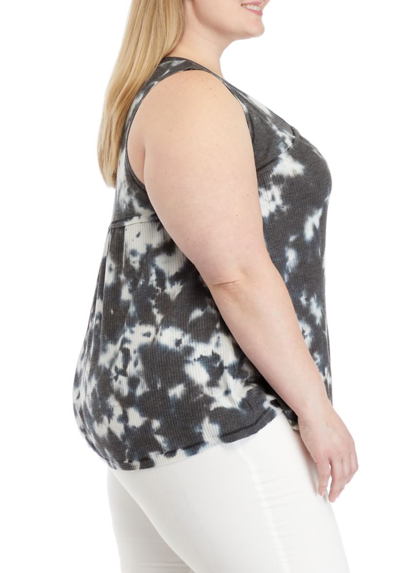 Plus Size Waffle Tank 