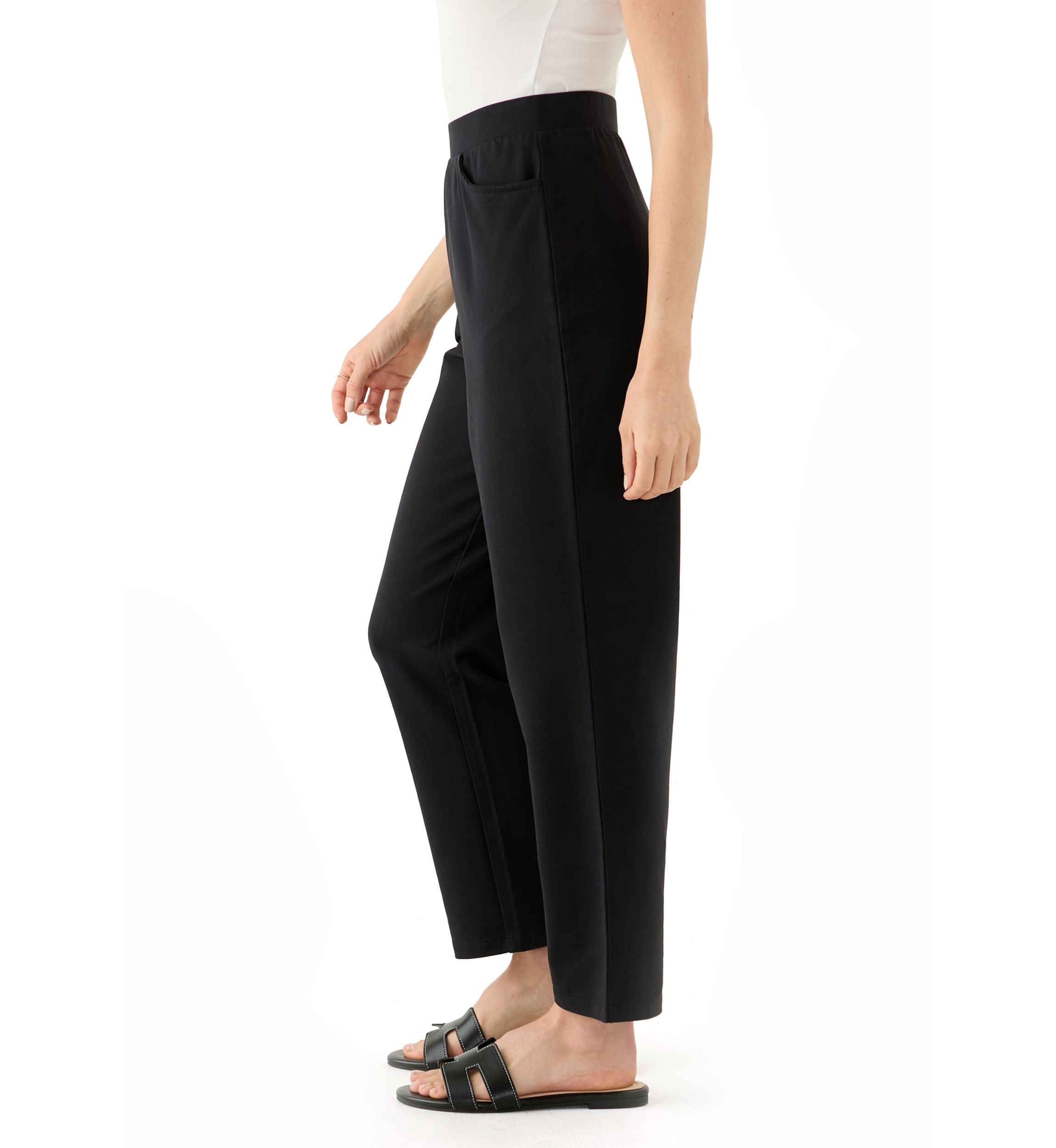 Petite Pull On Terry Pants