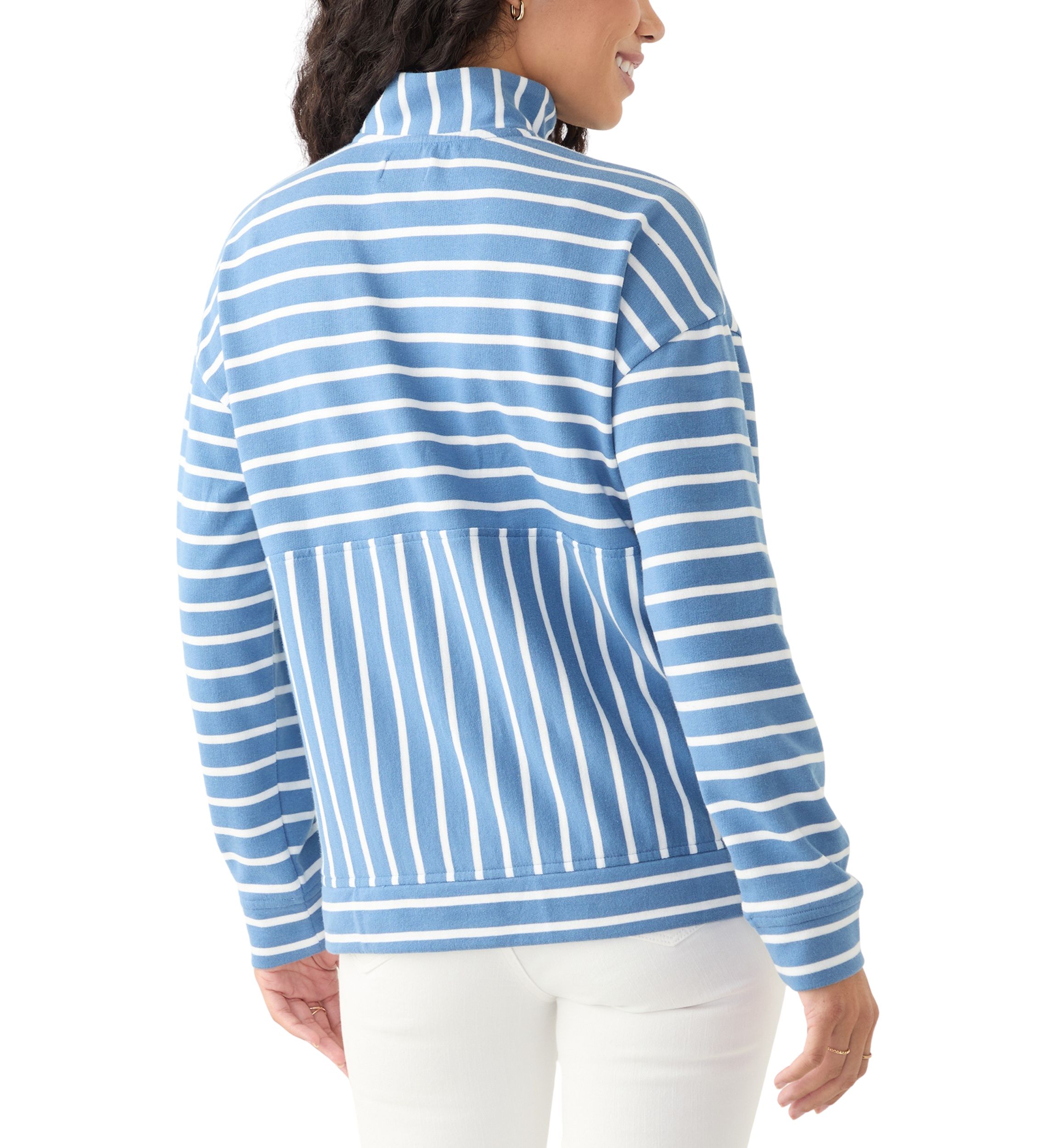 Petite Striped Sweatshirt 