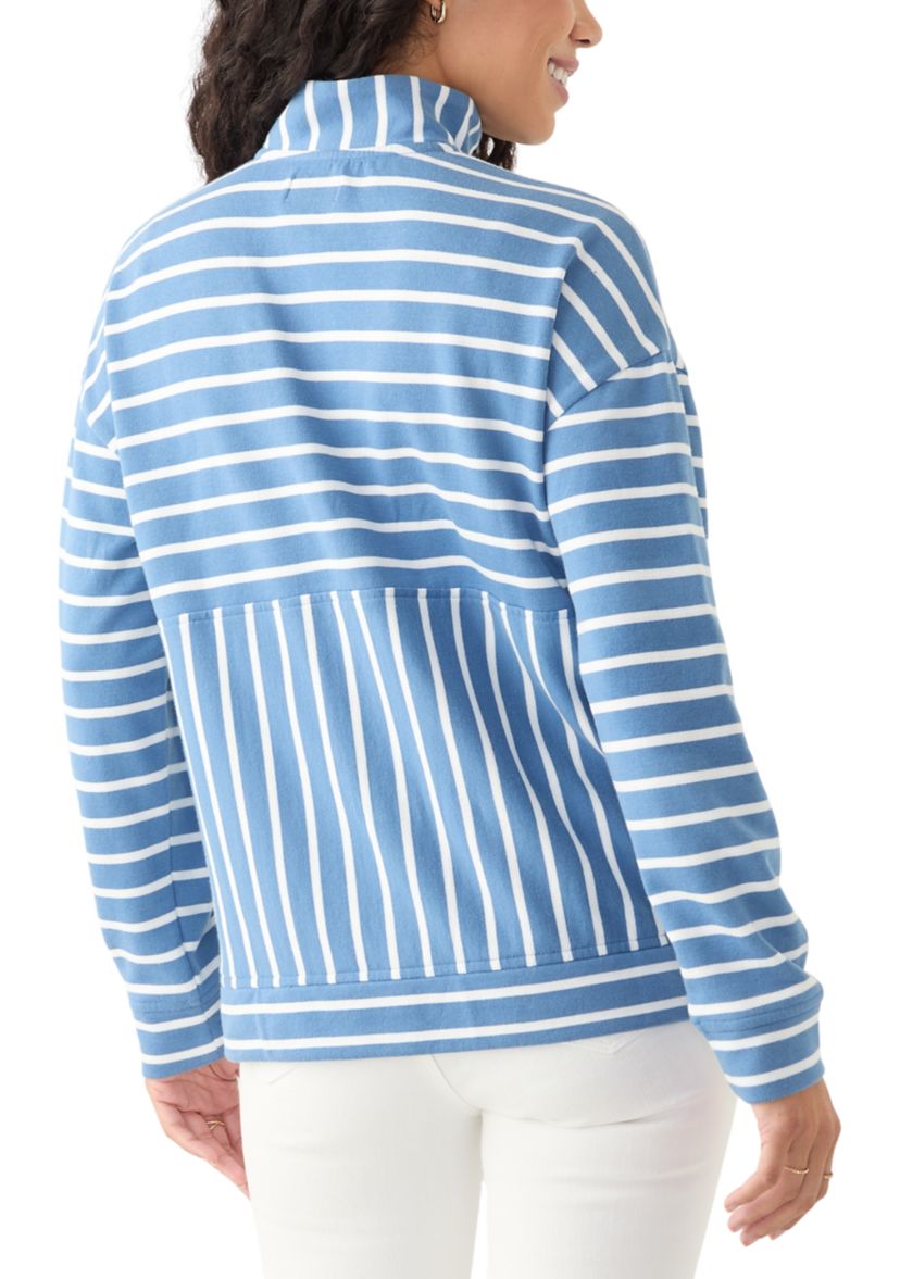 Petite Striped Sweatshirt 