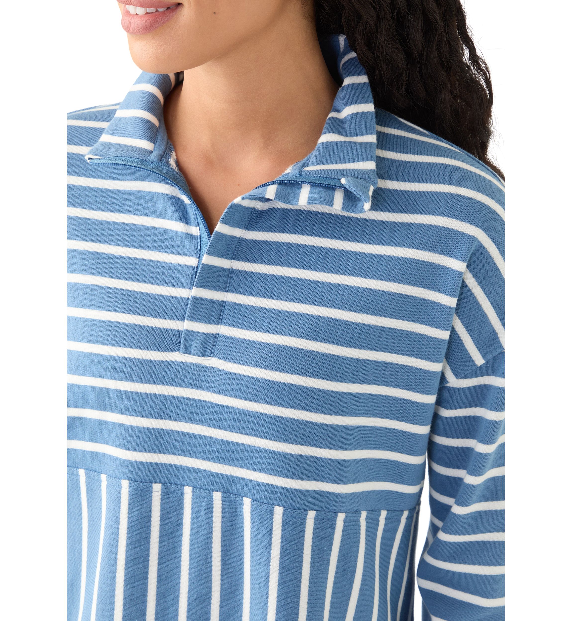 Petite Striped Sweatshirt 