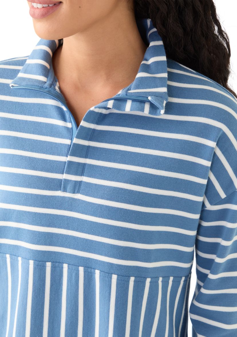 Petite Striped Sweatshirt 