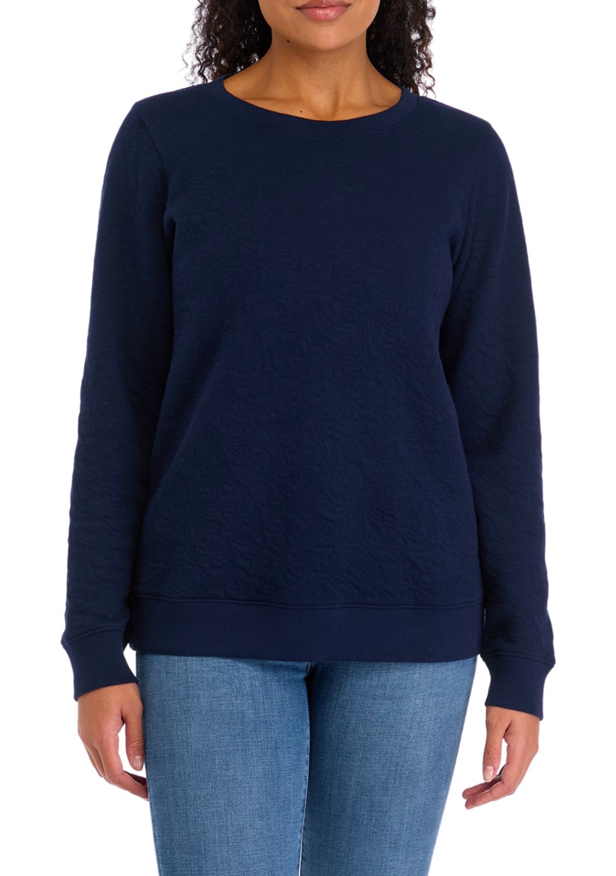 Womens Quilted Sweatshirt