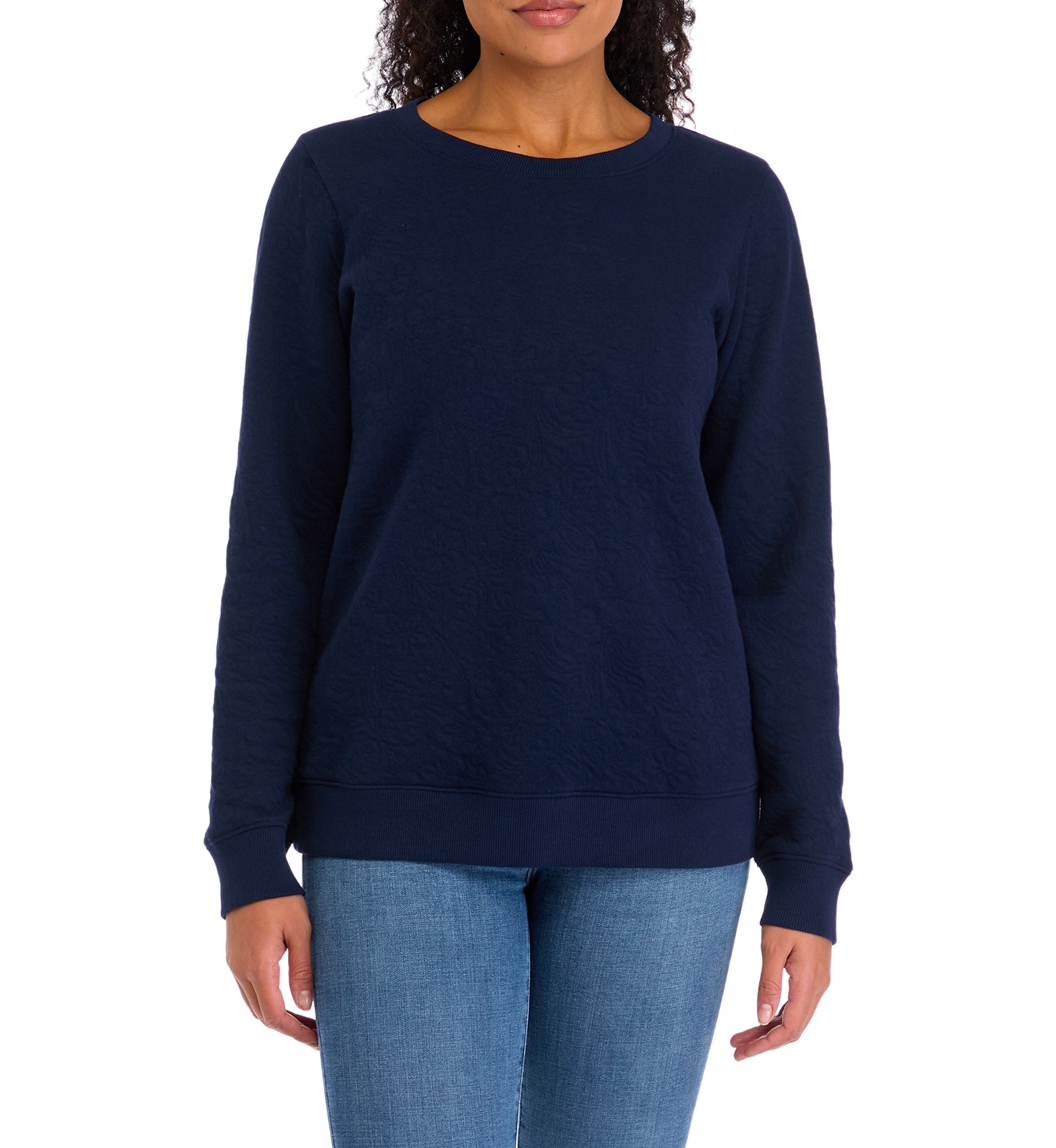 Womens Quilted Sweatshirt