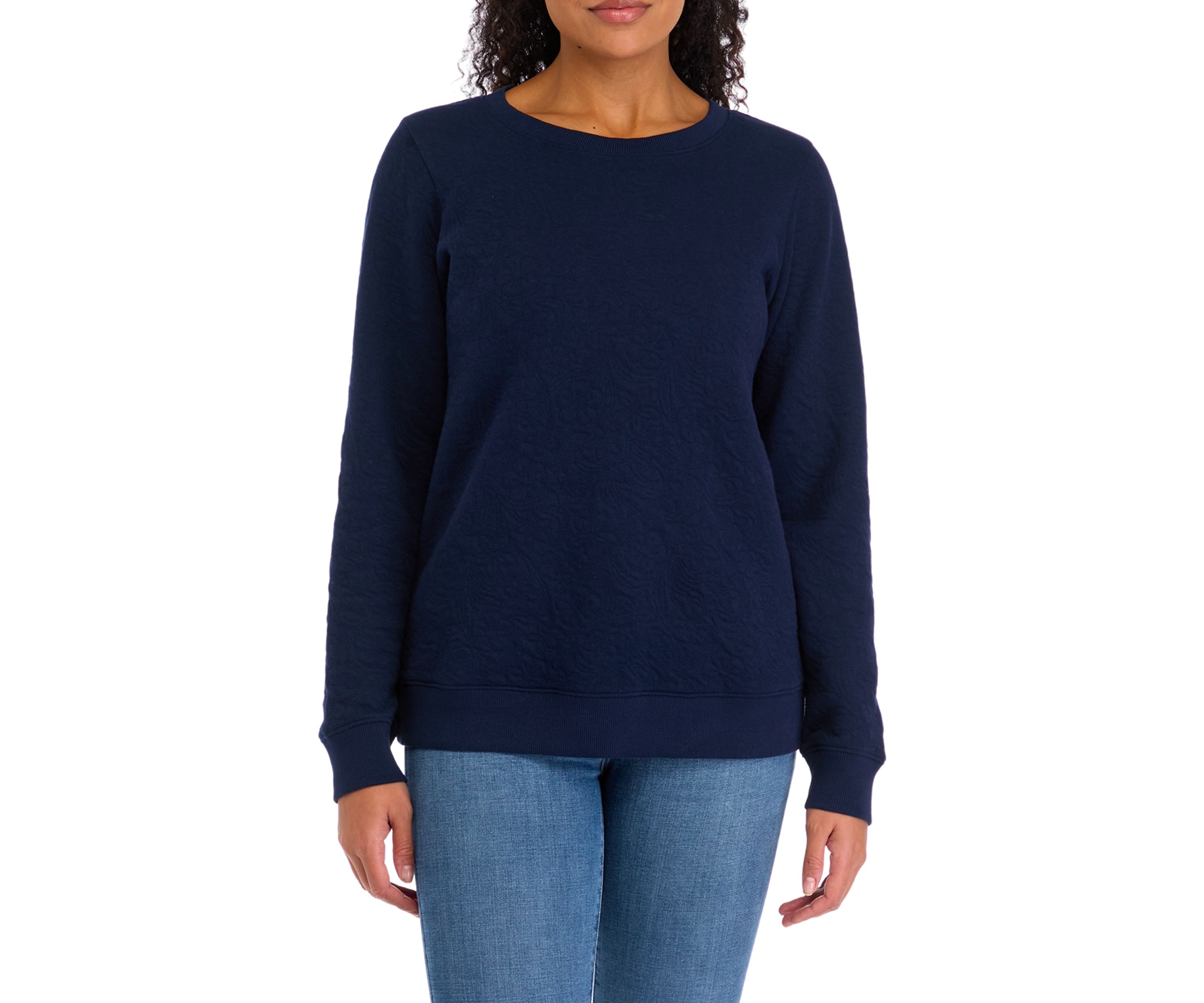 Womens Quilted Sweatshirt