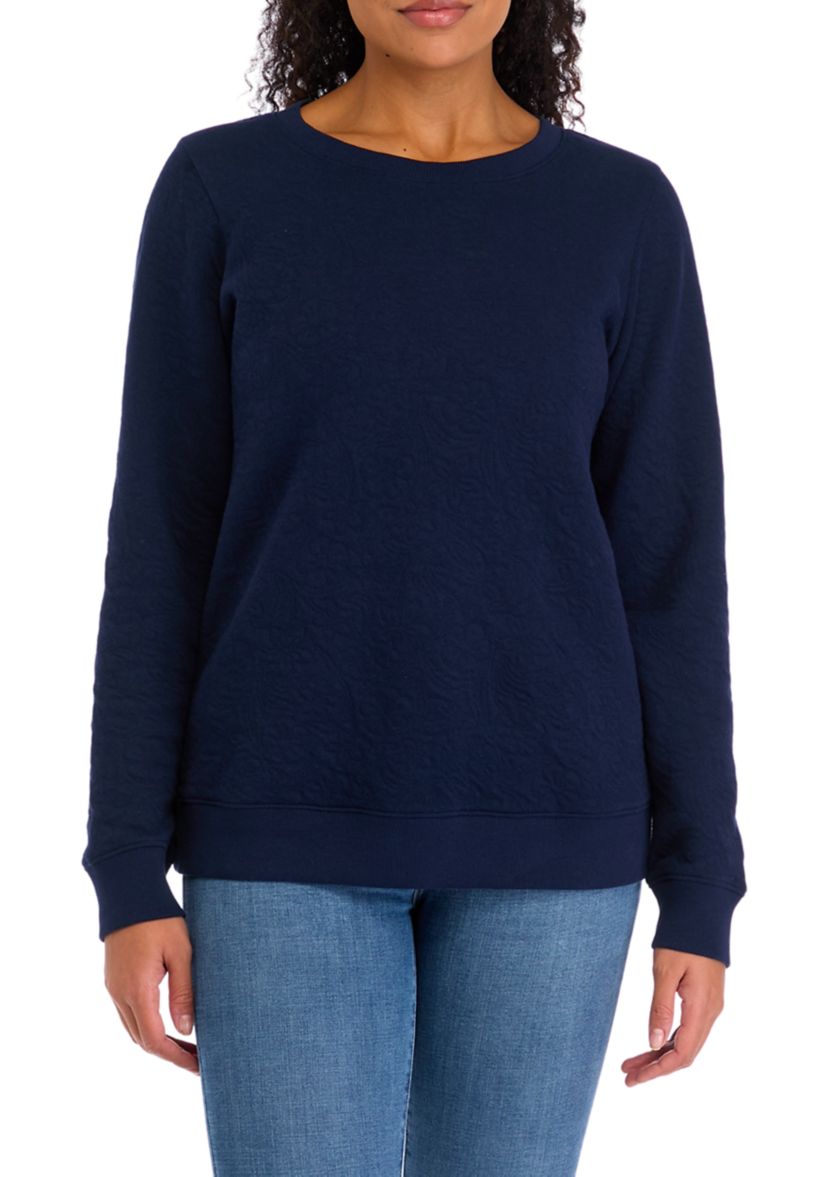 Womens Quilted Sweatshirt
