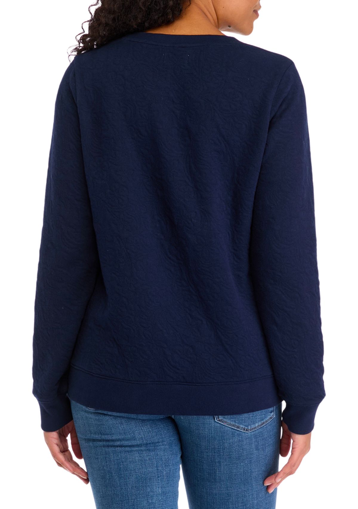 Womens Quilted Sweatshirt