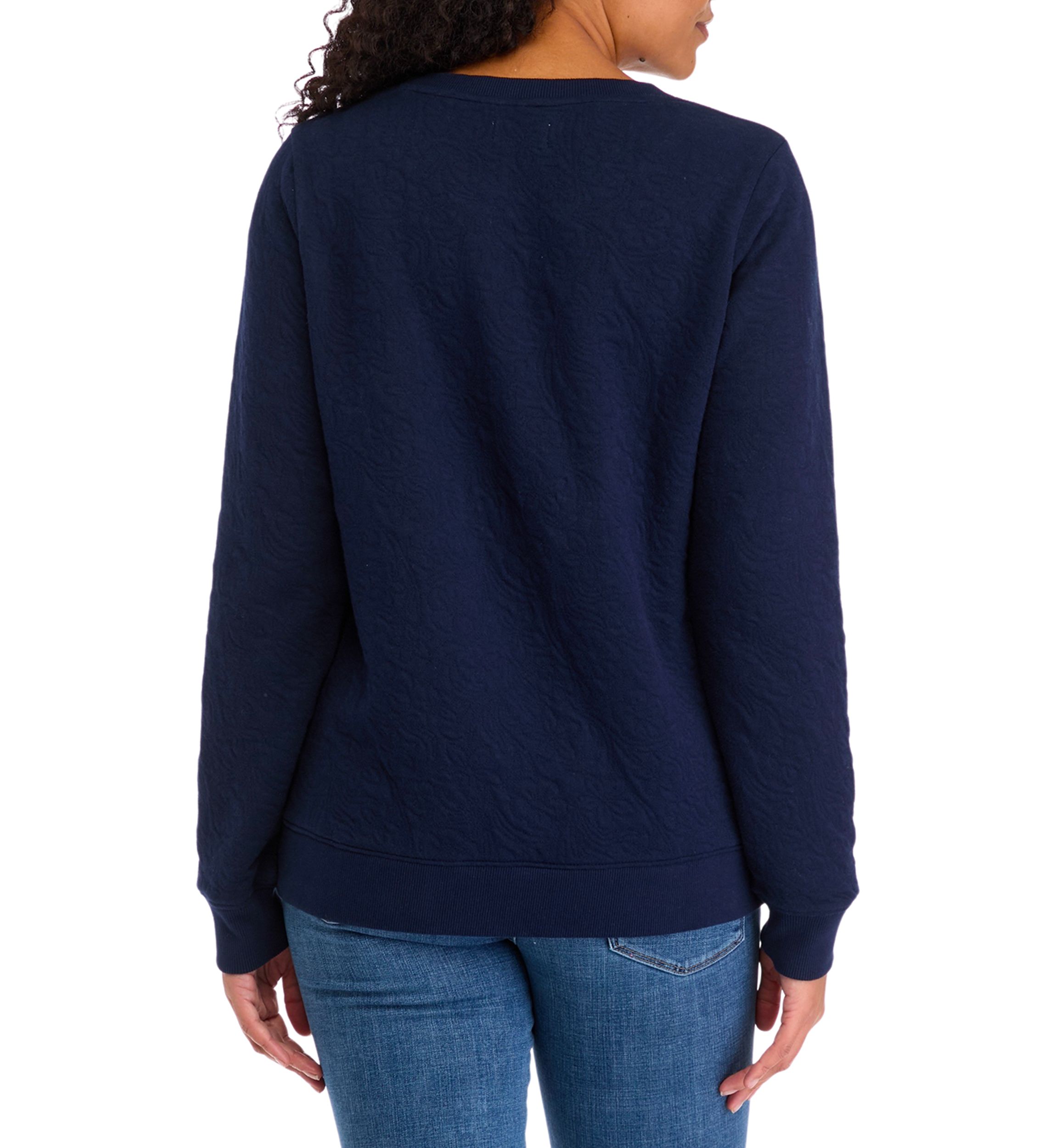 Womens Quilted Sweatshirt