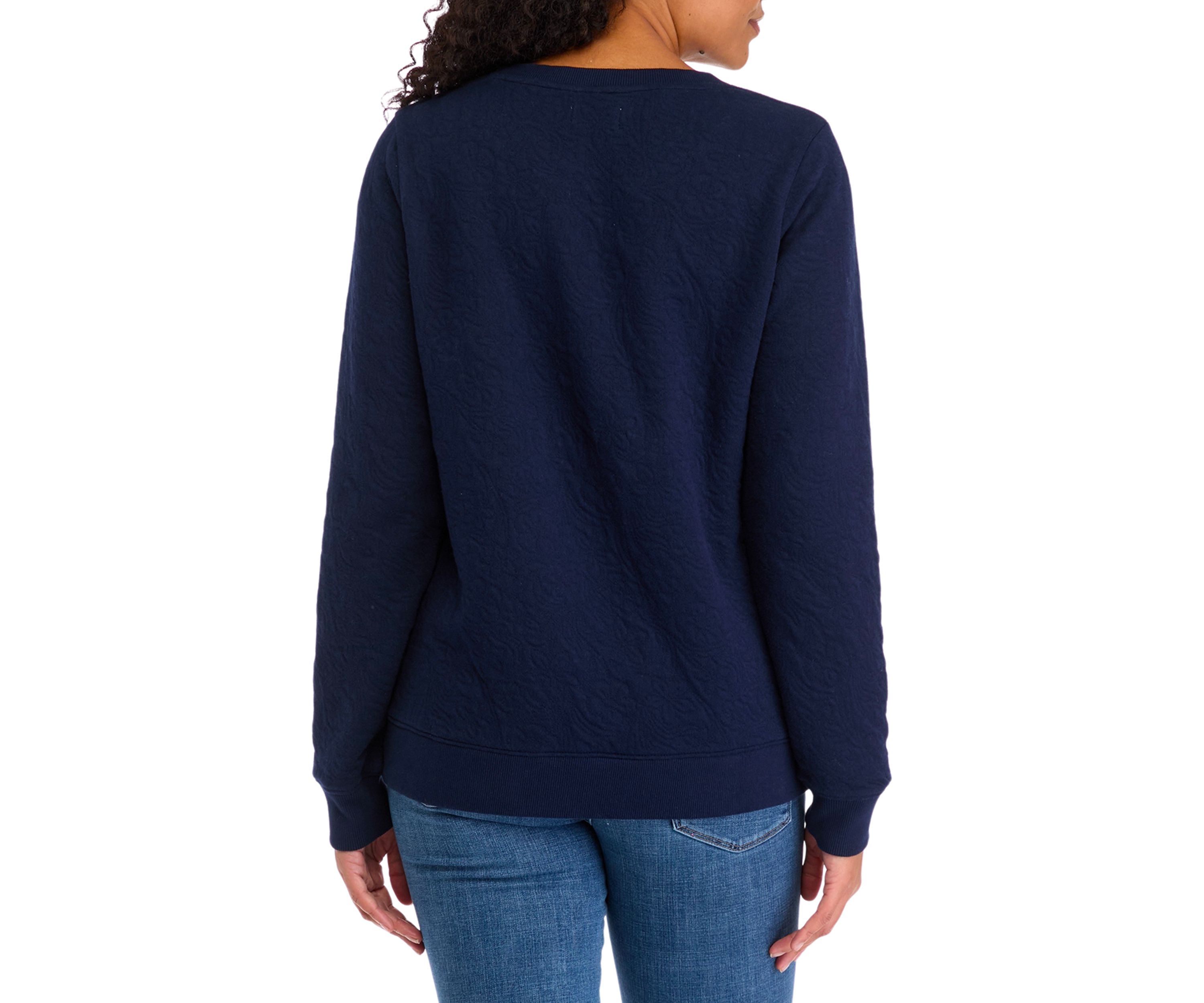 Womens Quilted Sweatshirt