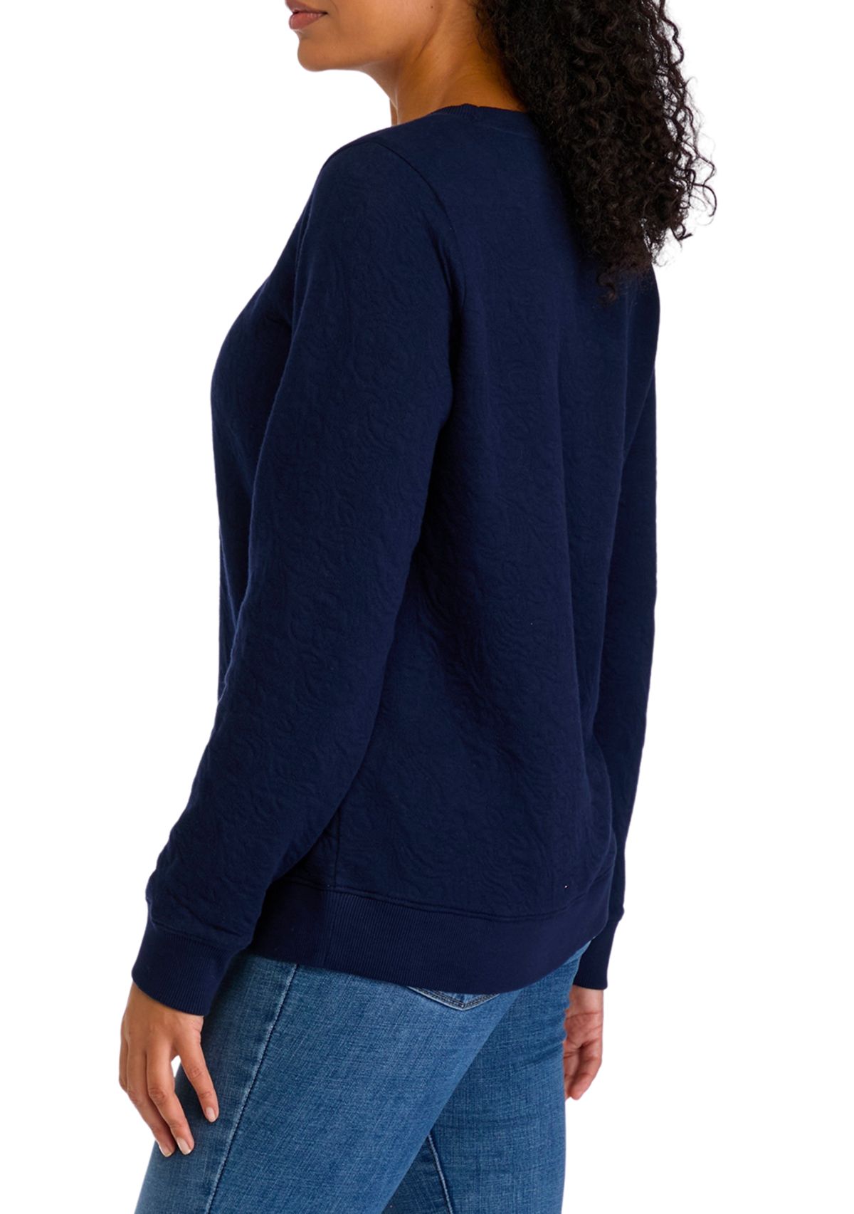 Womens Quilted Sweatshirt