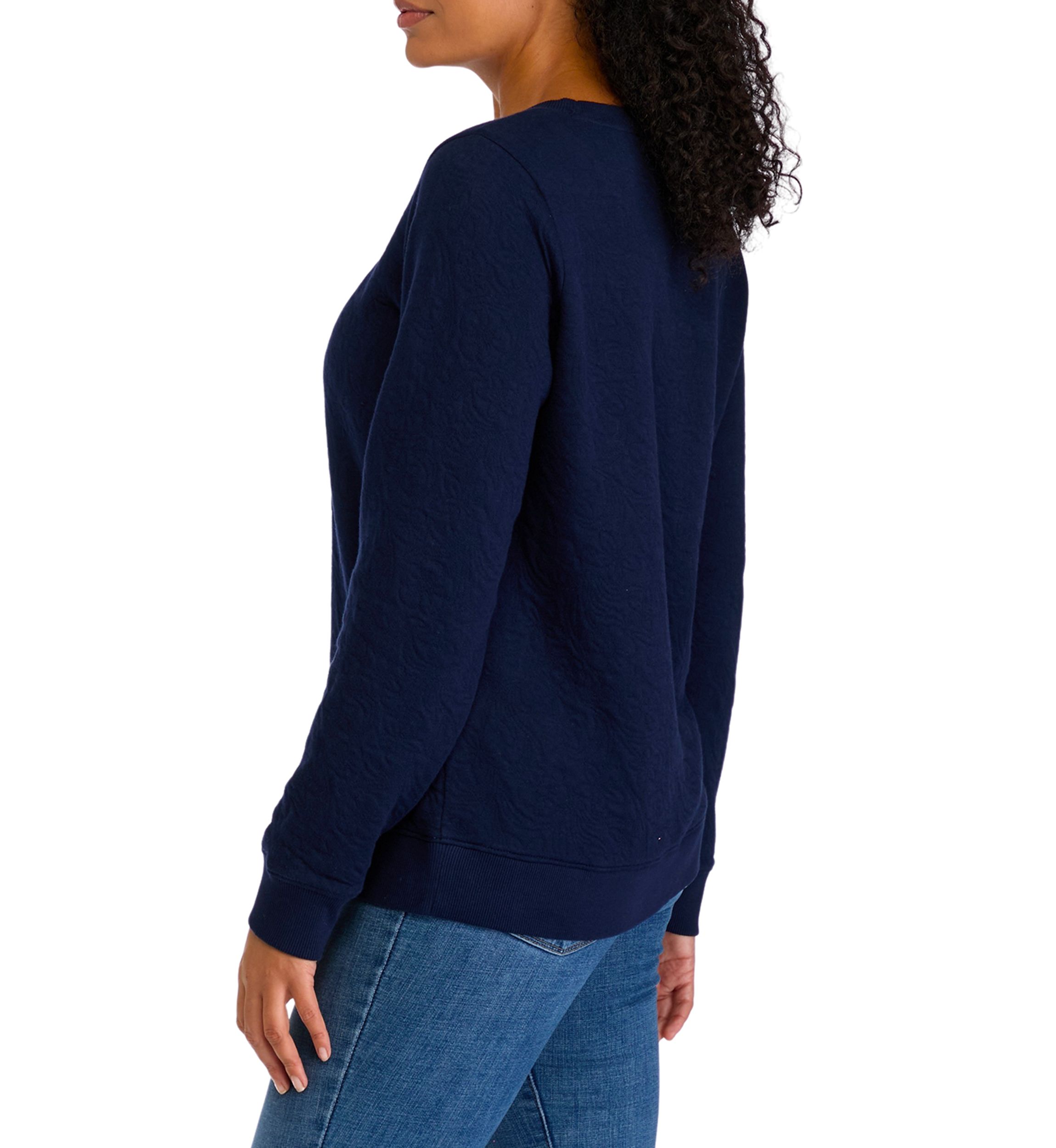 Womens Quilted Sweatshirt
