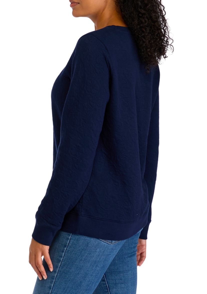 Womens Quilted Sweatshirt