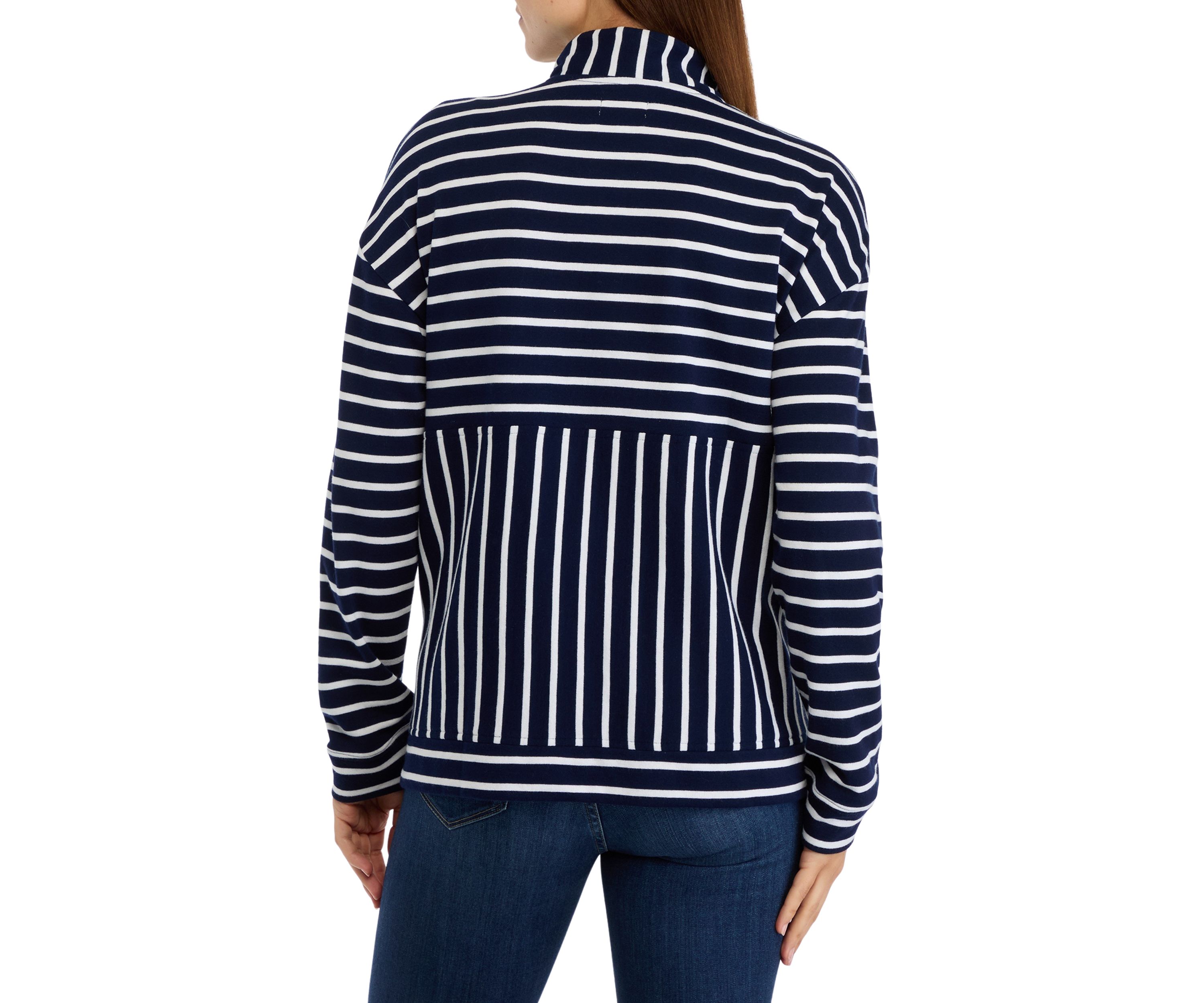 Womens Striped Pullover
