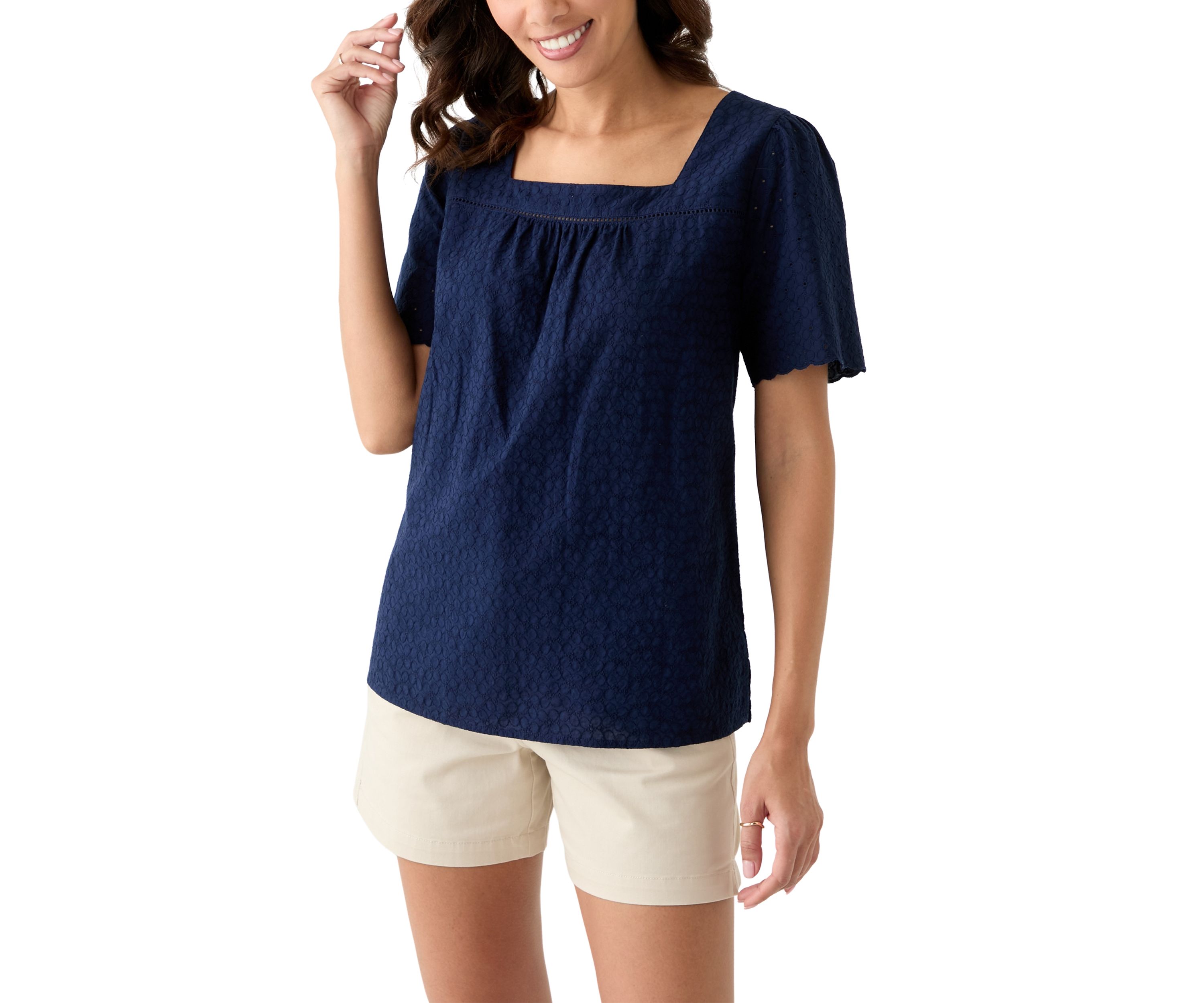   Womens Square Neck Top 