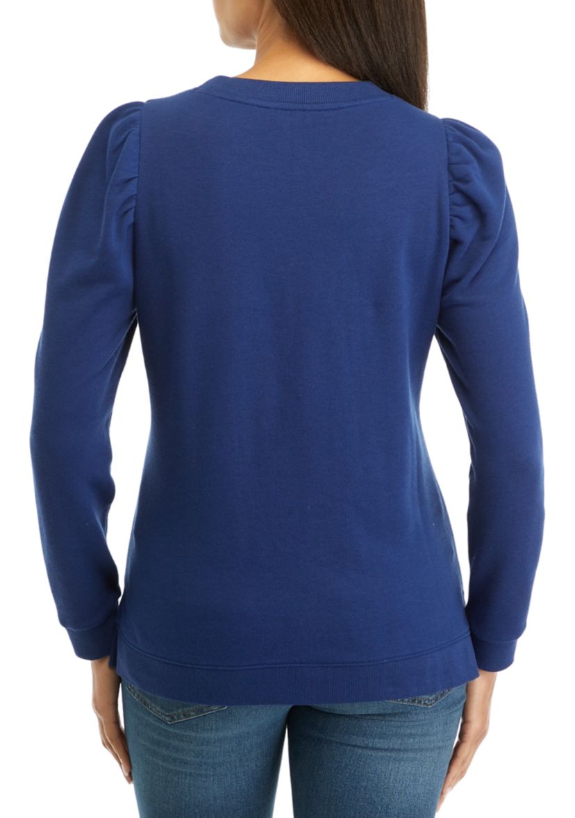 Womens Solid Sweathsirt