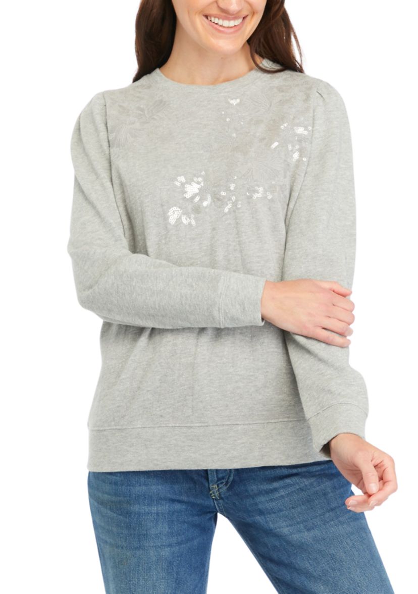Womens Sequin Sweatshirt