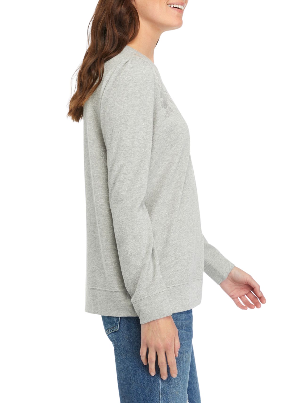 Womens Sequin Sweatshirt