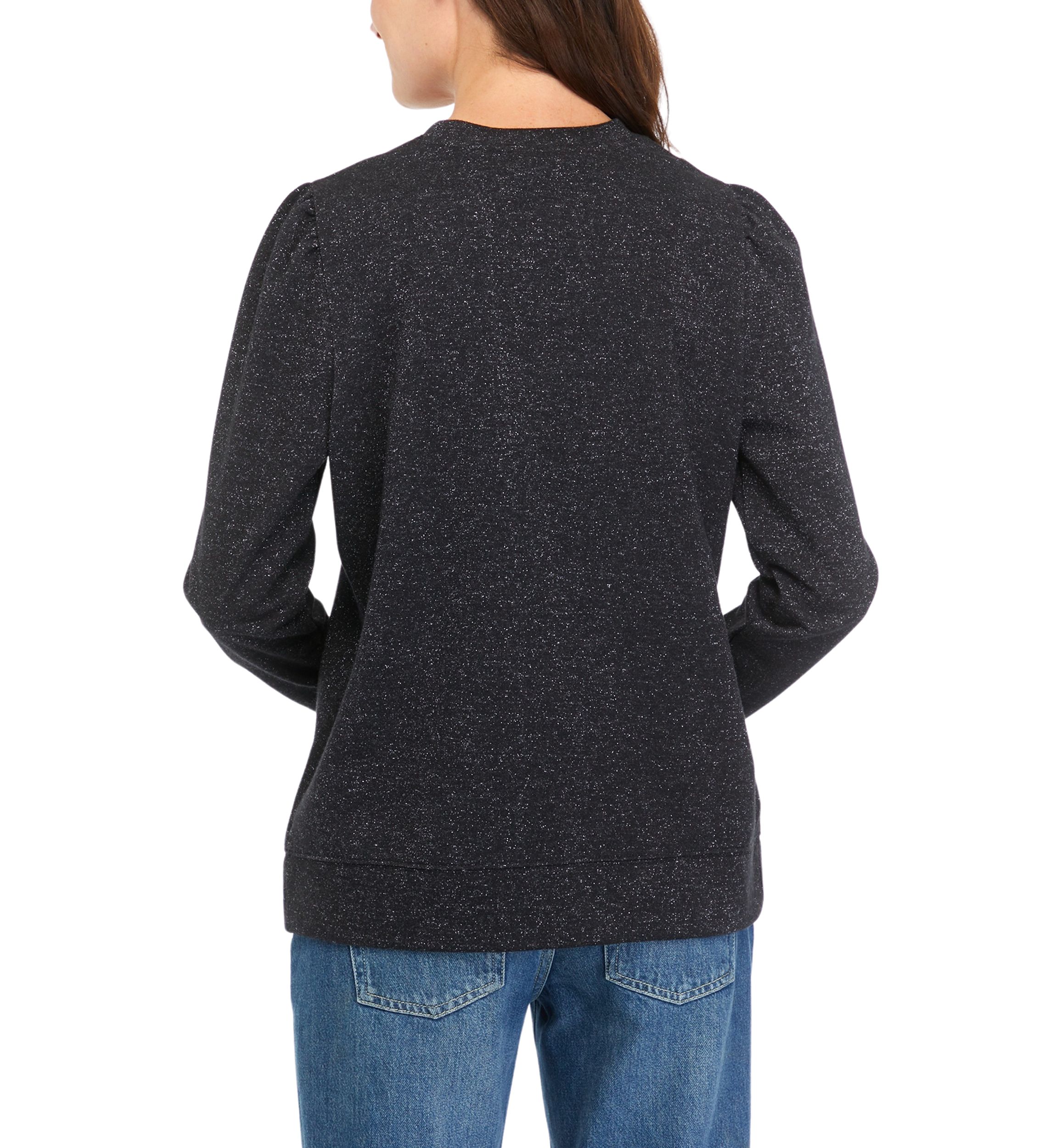 Womens Long Sleeve Sequin Sweatshirt