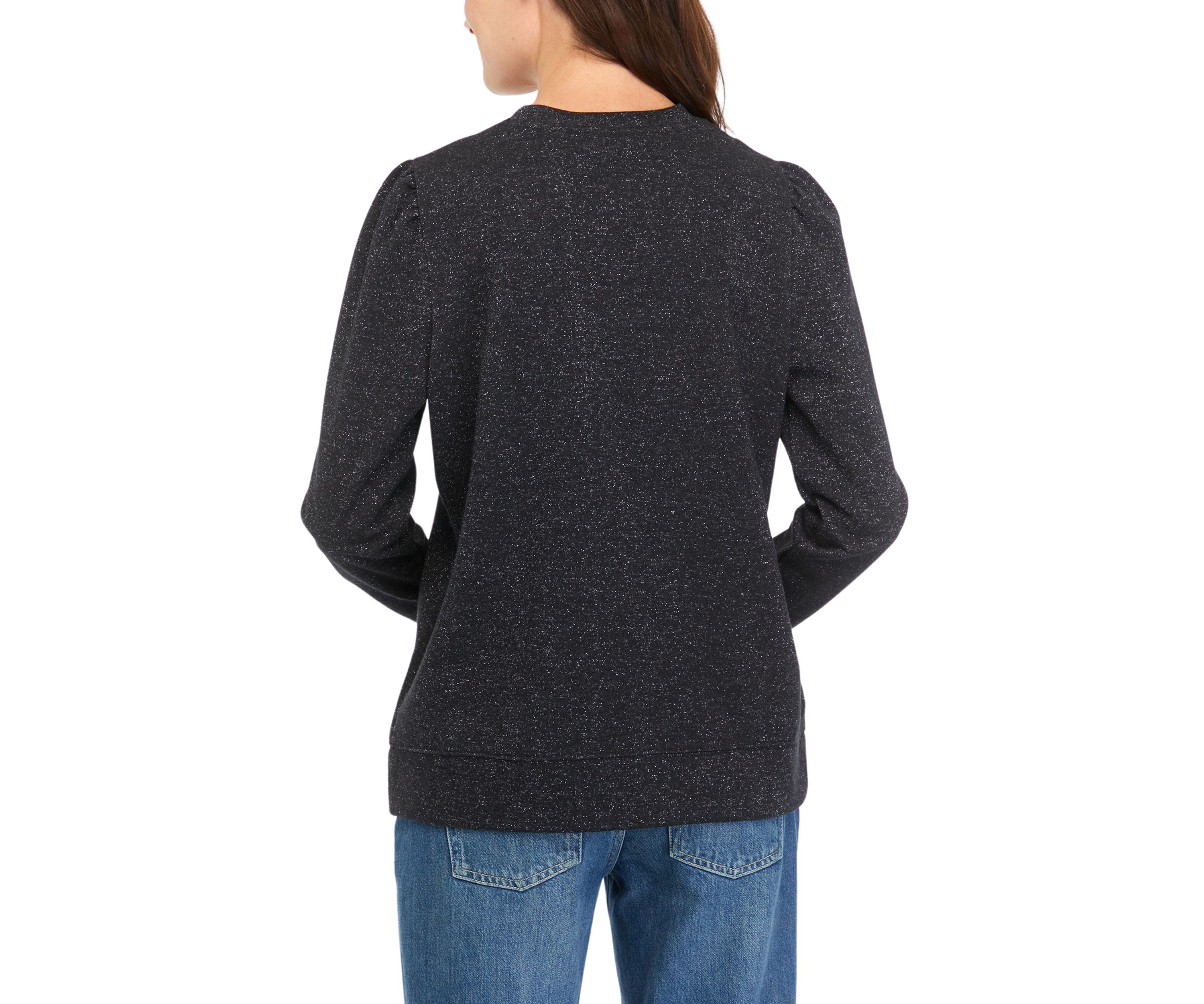Womens Long Sleeve Sequin Sweatshirt