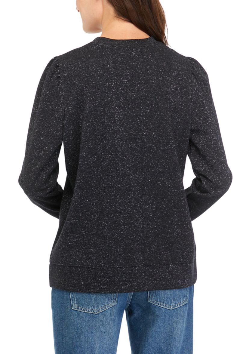 Womens Long Sleeve Sequin Sweatshirt