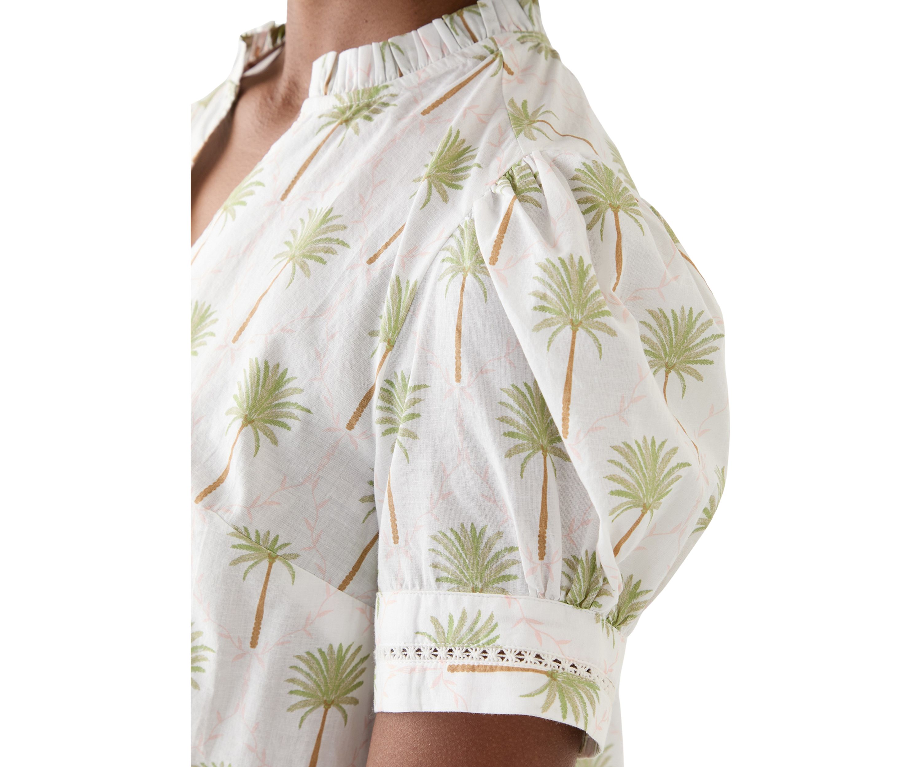 Womens Split Neck Top