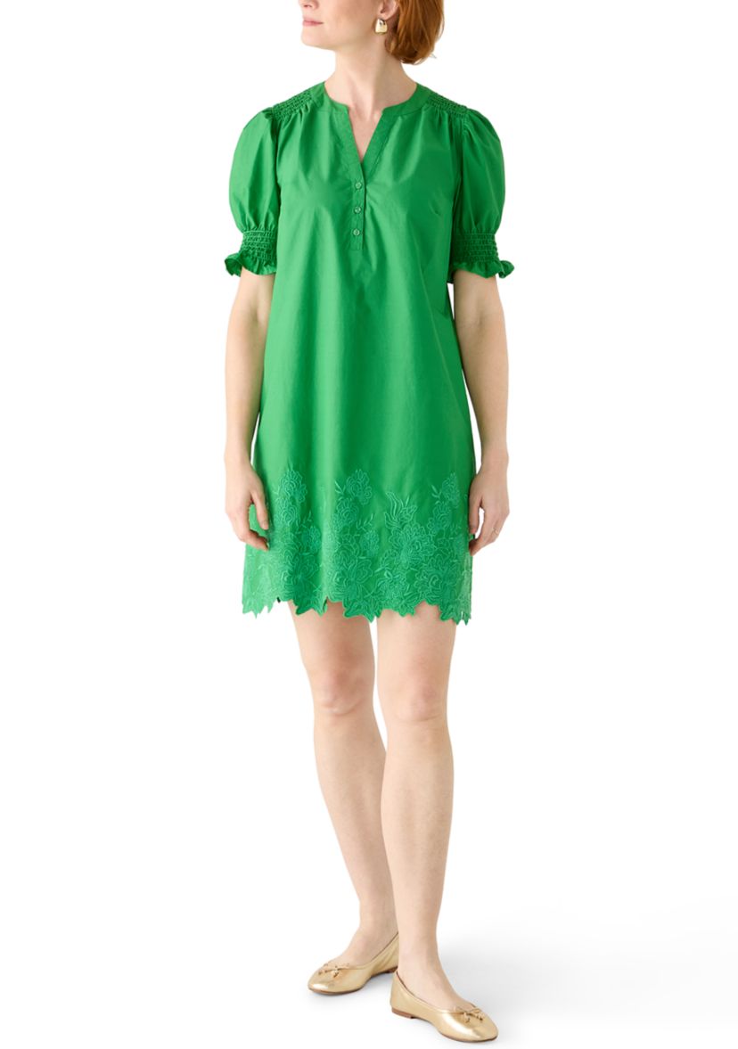 green smocked dress womens Sage Smocked Button Front Mini Dress | Trendy Women's Dress