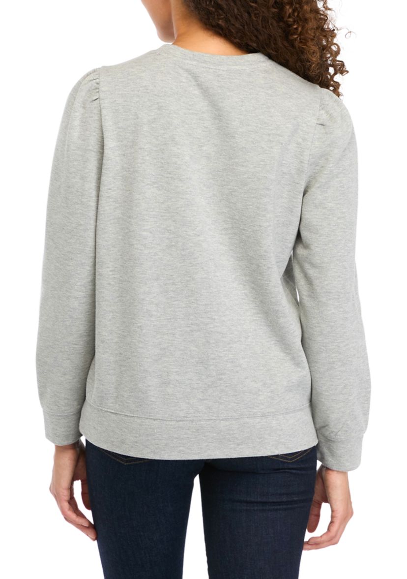 Petite Sequin Sweatshirt