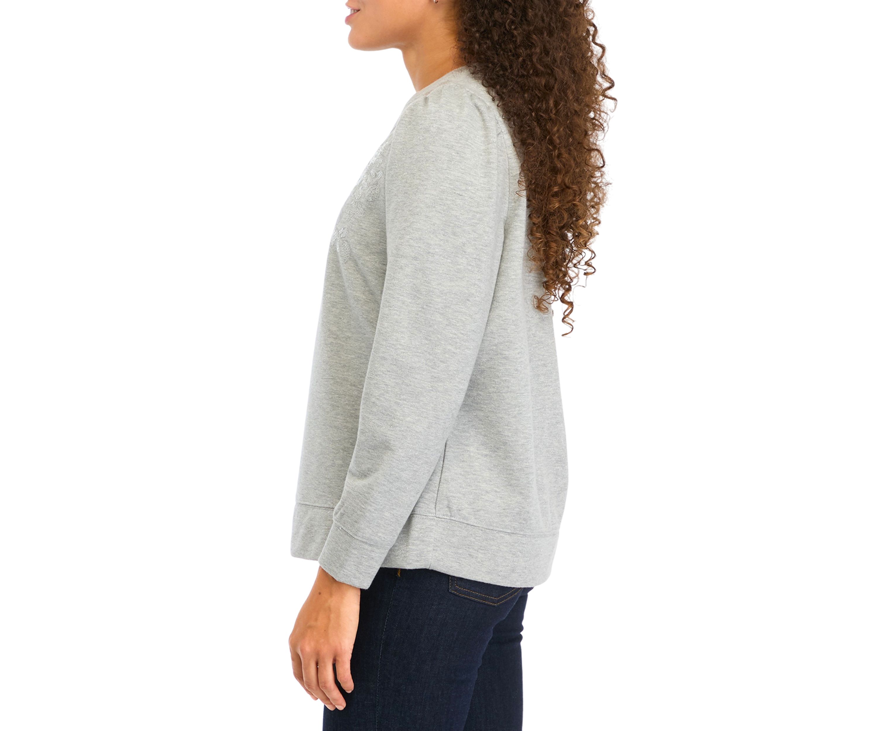 Petite Sequin Sweatshirt