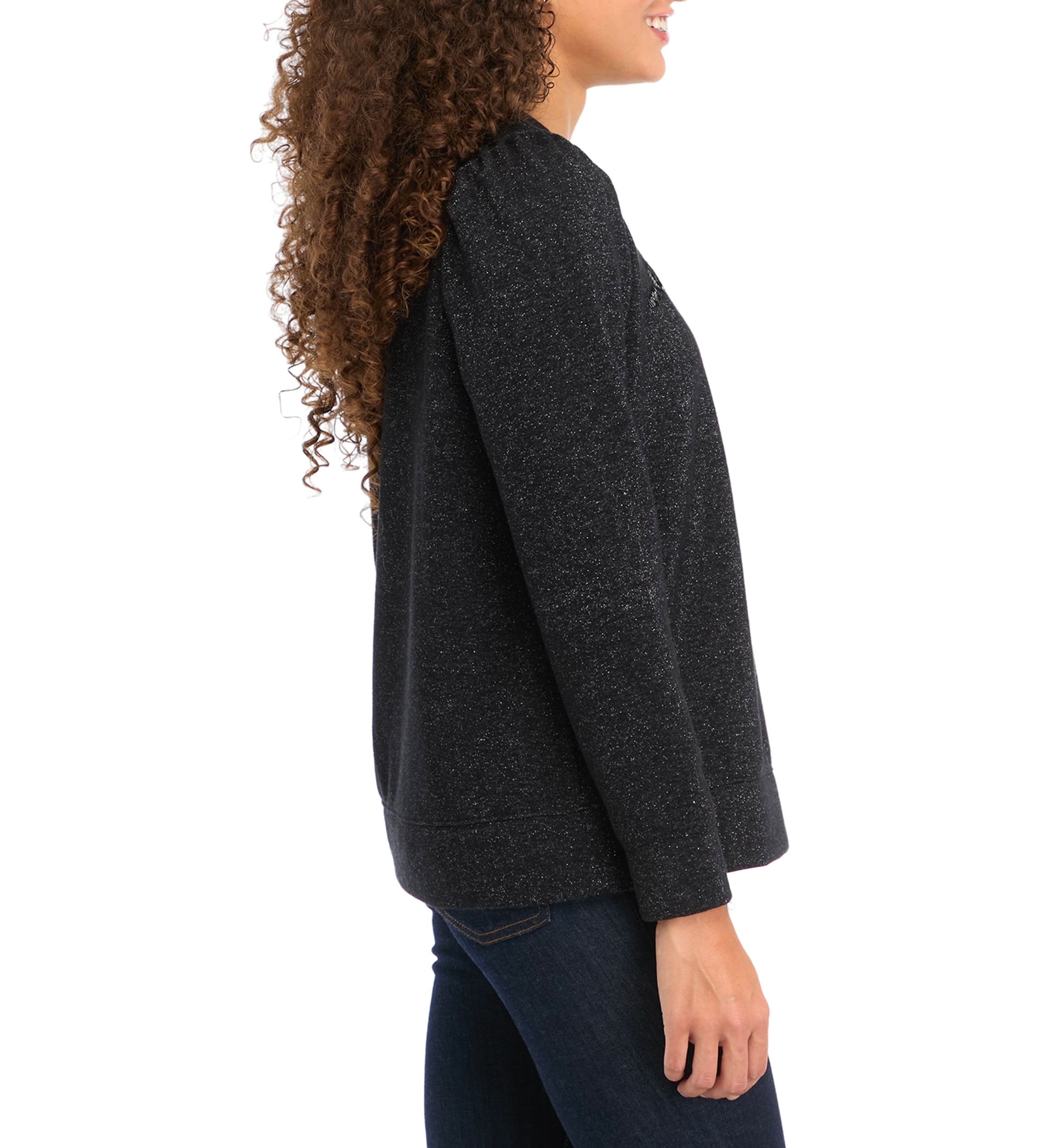 Petite Sequin Sweatshirt