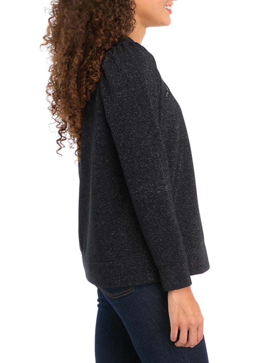 Petite Sequin Sweatshirt