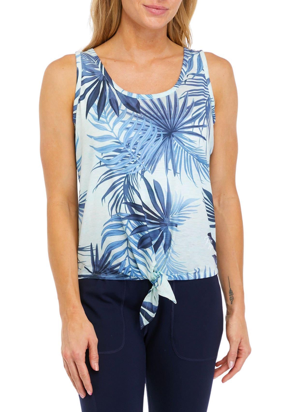 Womens Tropical Oasis Coastal Performance Tank Top