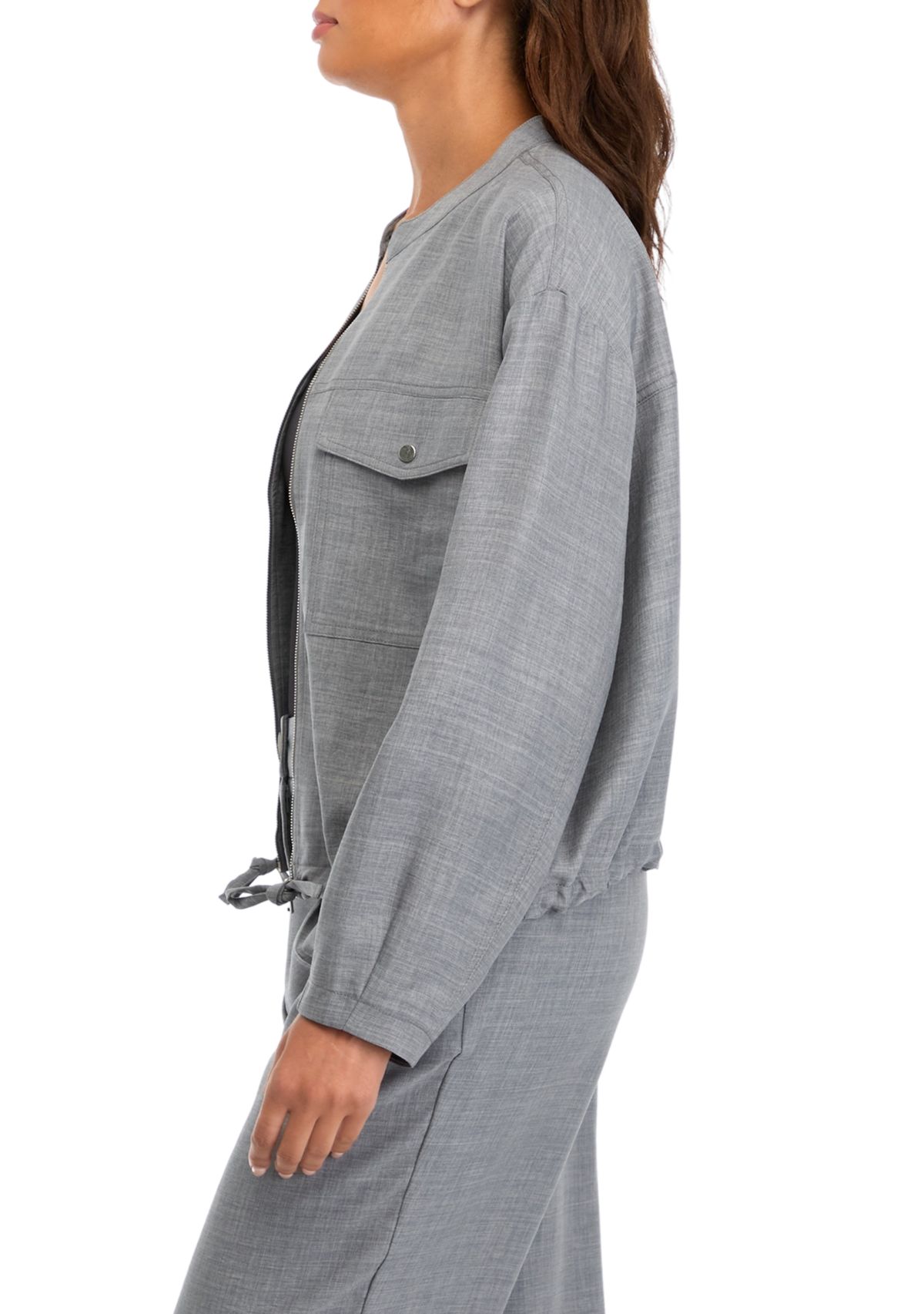 Womens Zip Up Bomber Jacket