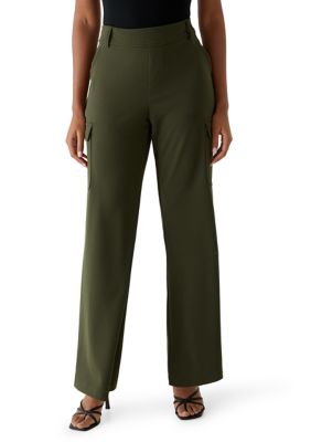 SOHO APPAREL Women's Wide Leg Cargo Pants
