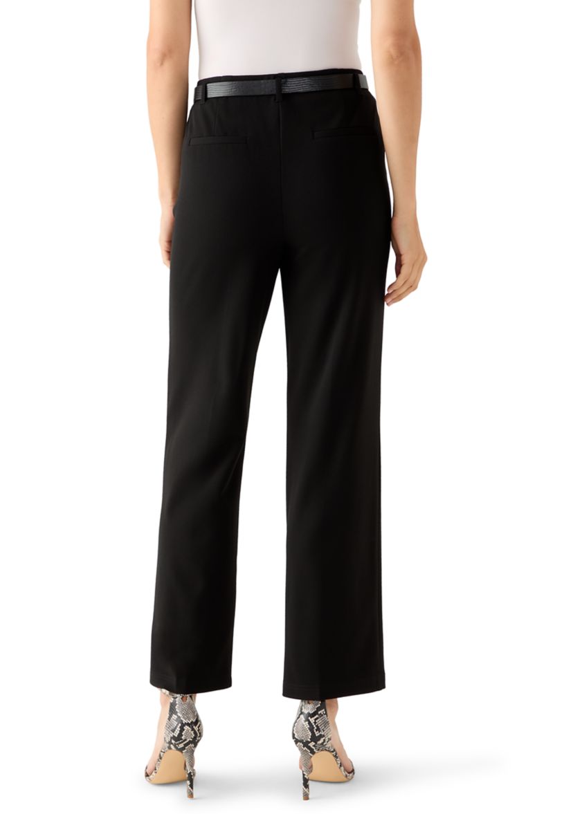 Womens Belted Wide Leg Pants