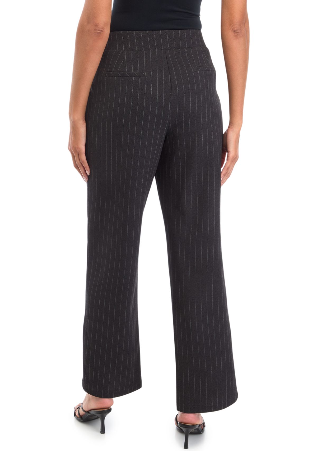 Womens Striped Wide Leg Pants