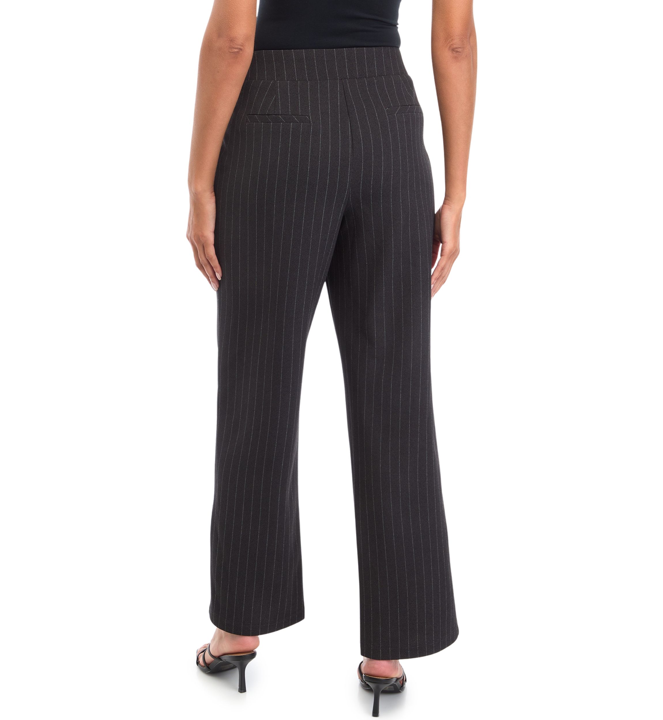 Womens Striped Wide Leg Pants