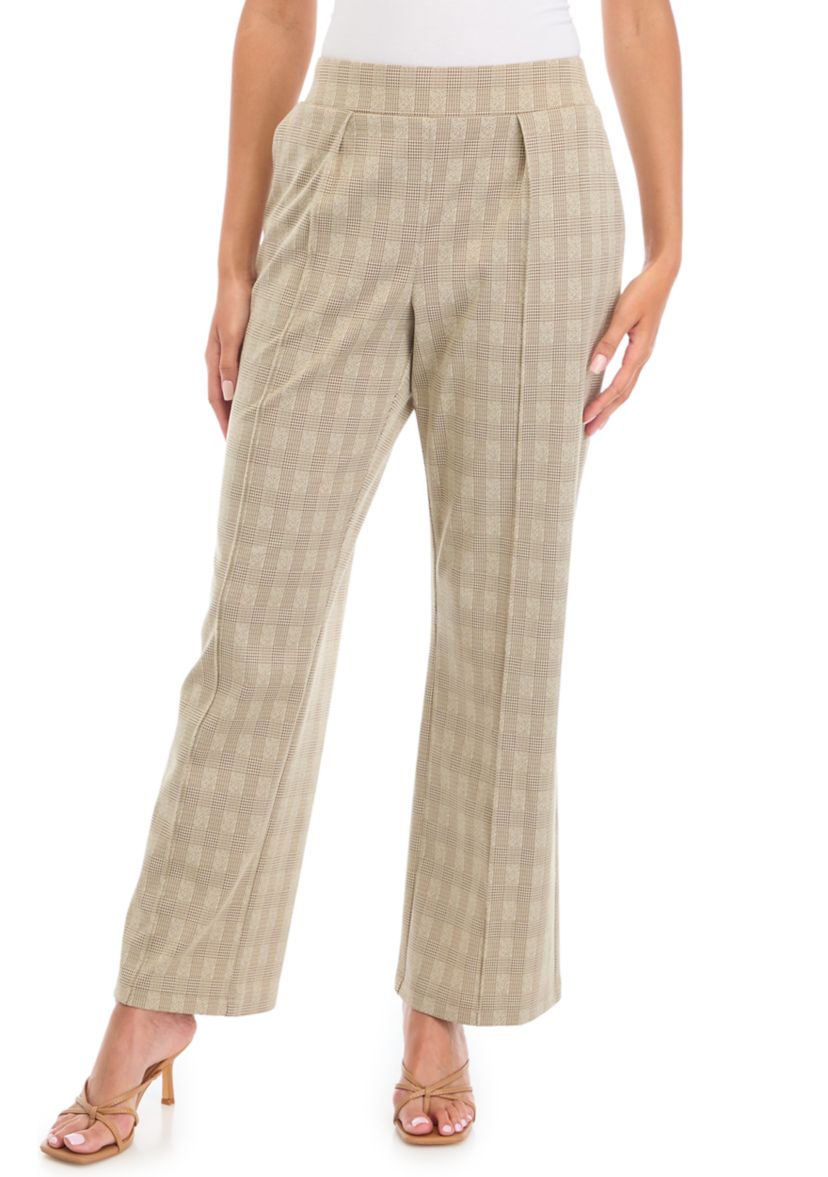 Womens Printed Wide Leg Trousers