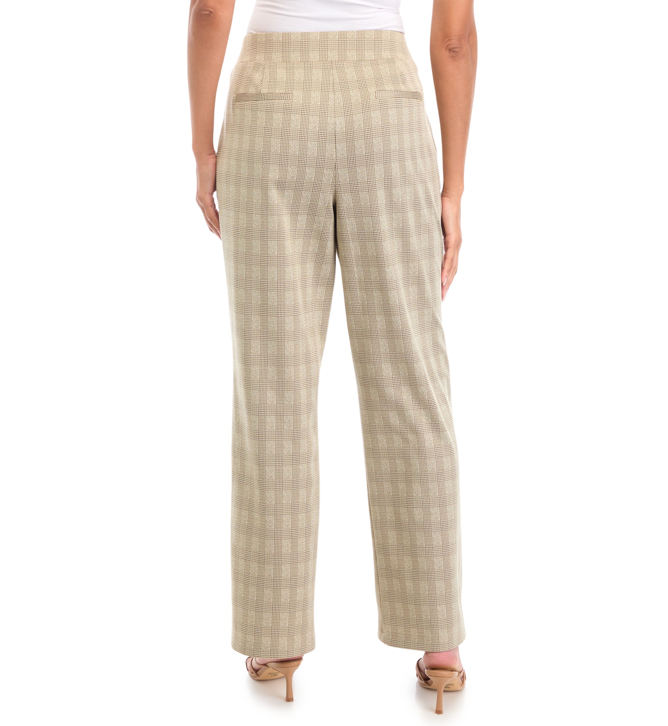 Womens Printed Wide Leg Trousers