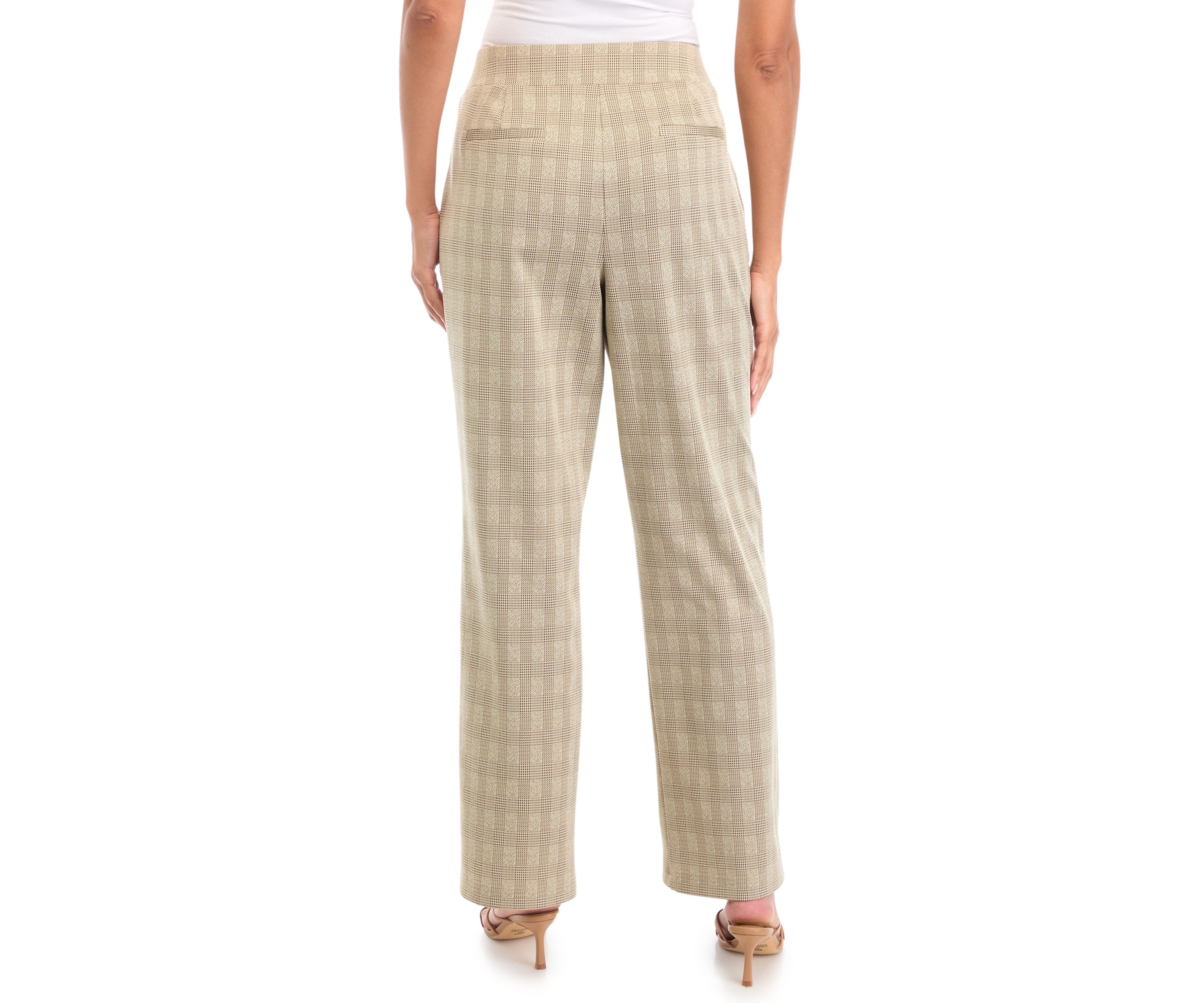 Womens Printed Wide Leg Trousers