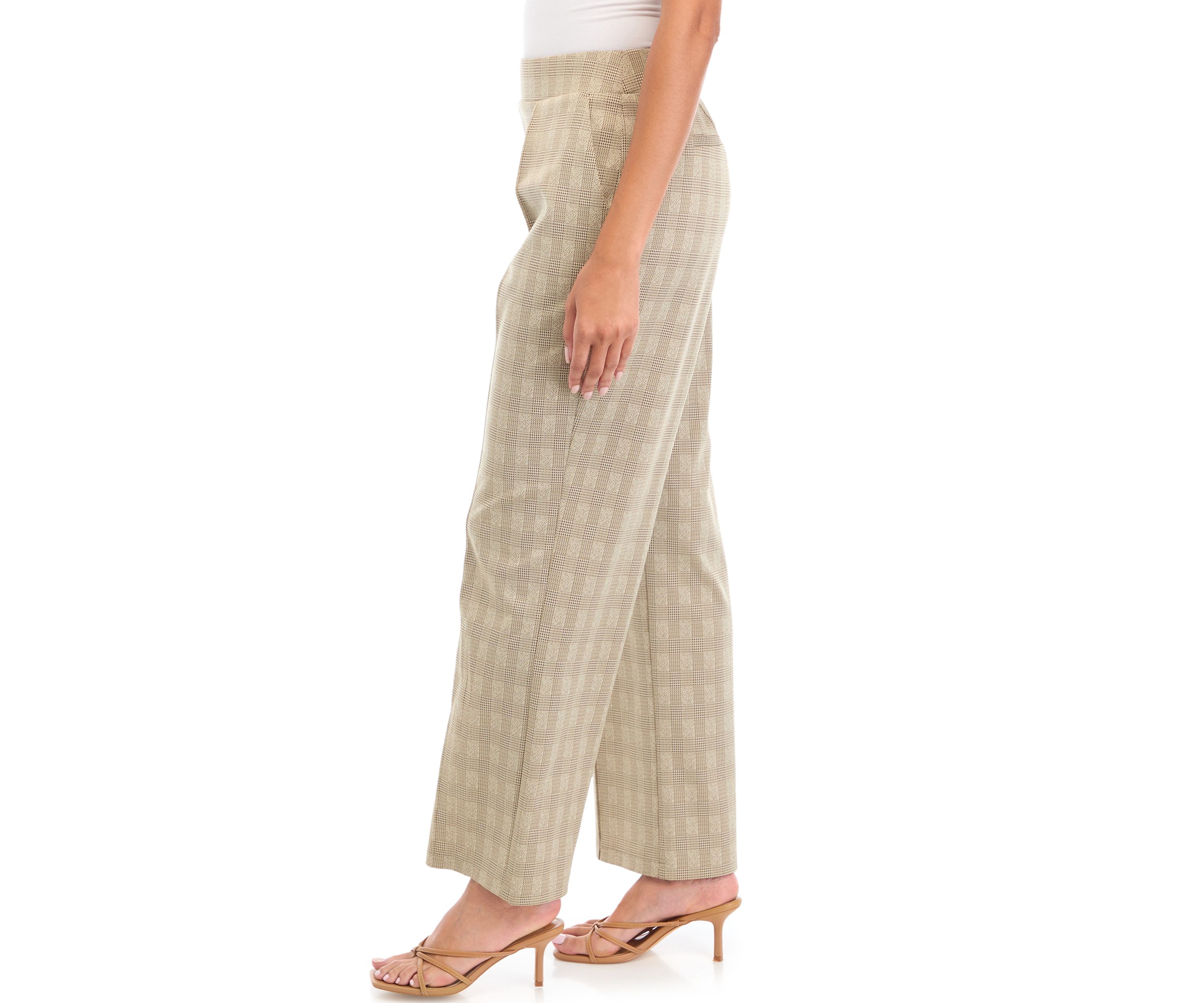 Womens Printed Wide Leg Trousers