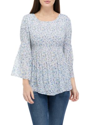 Ivy Floral Ruffle Collared Sweatshirt main image 1