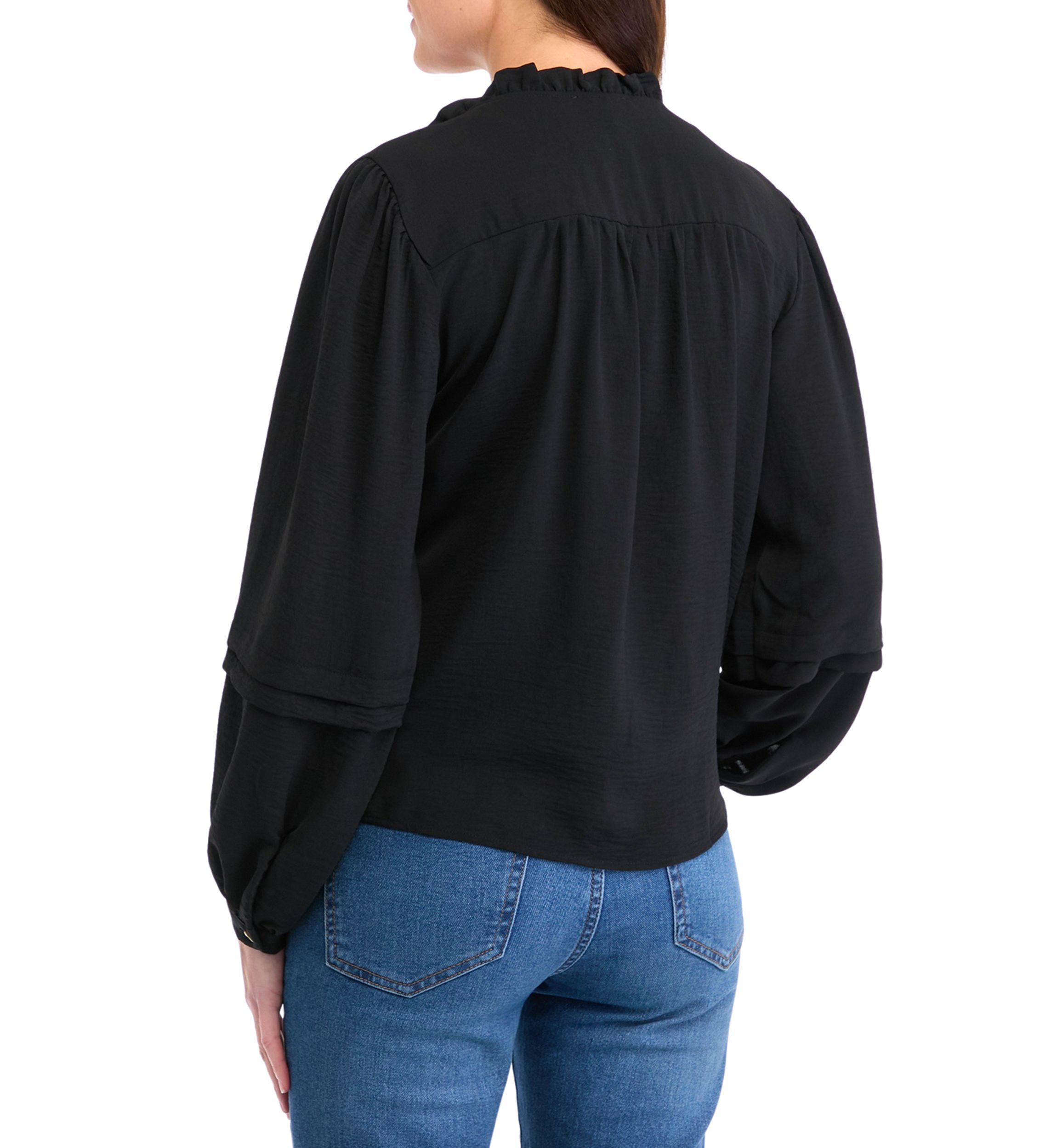 Womens Long Sleeve Peasant Blouse