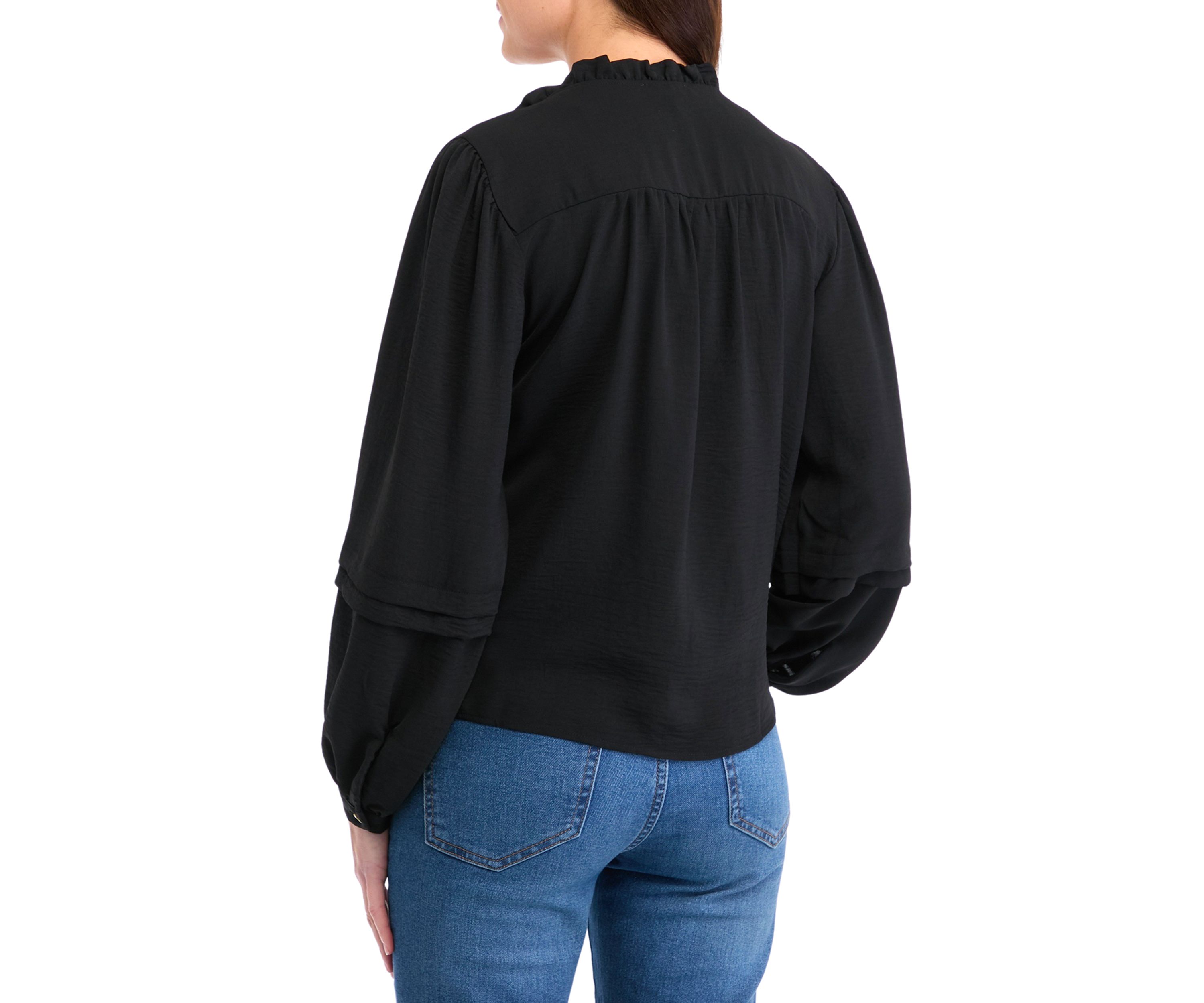 Womens Long Sleeve Peasant Blouse