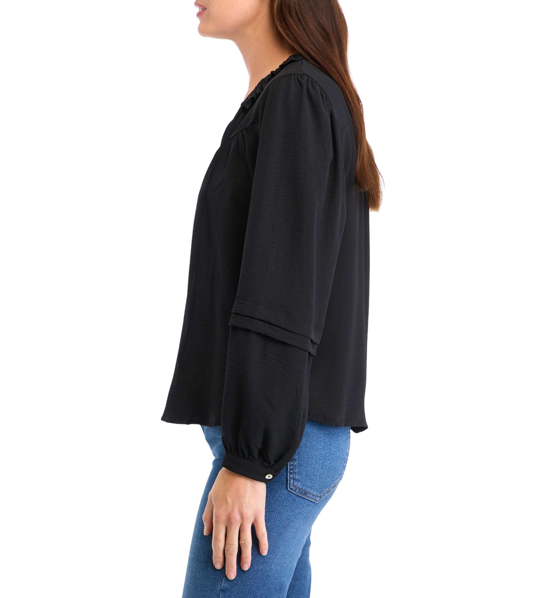 Womens Long Sleeve Peasant Blouse