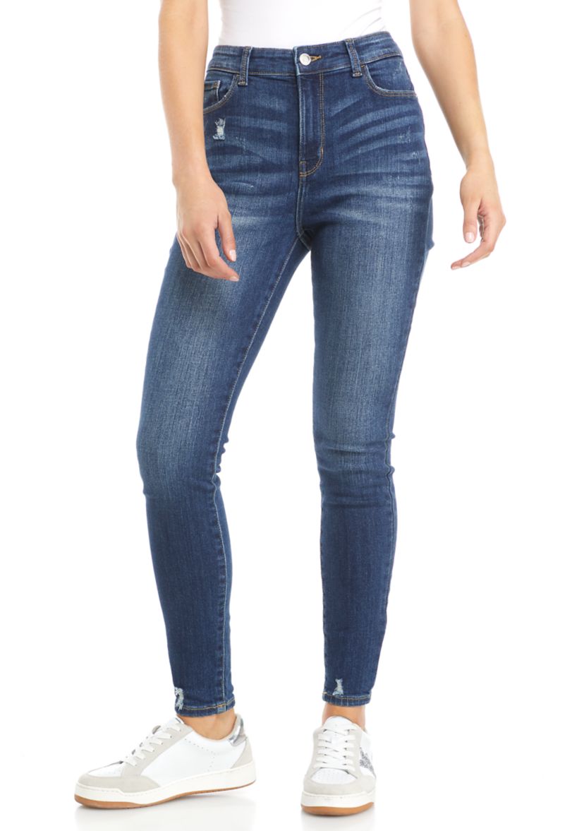  High Rise Skinny Denim Jeans