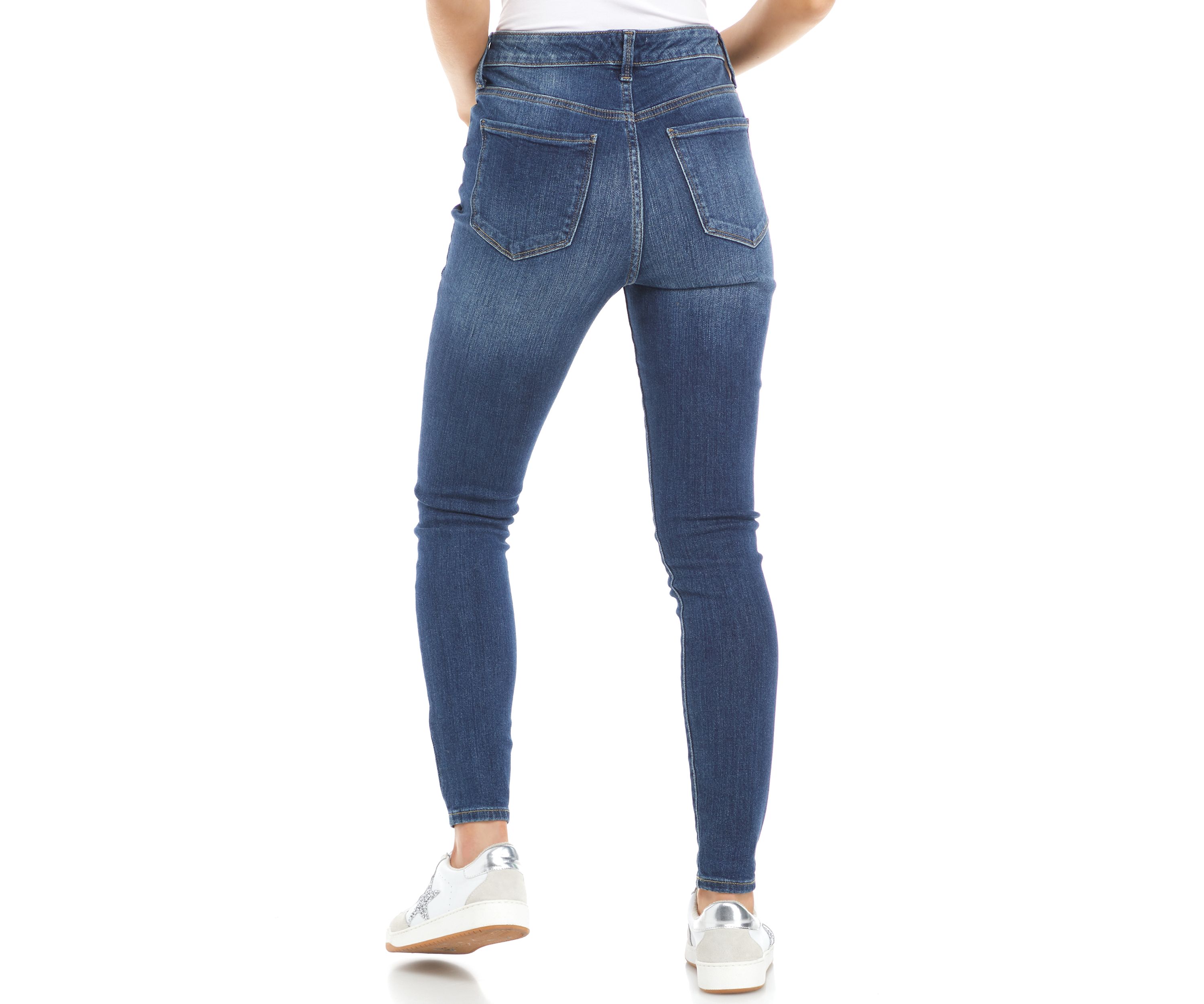  High Rise Skinny Denim Jeans