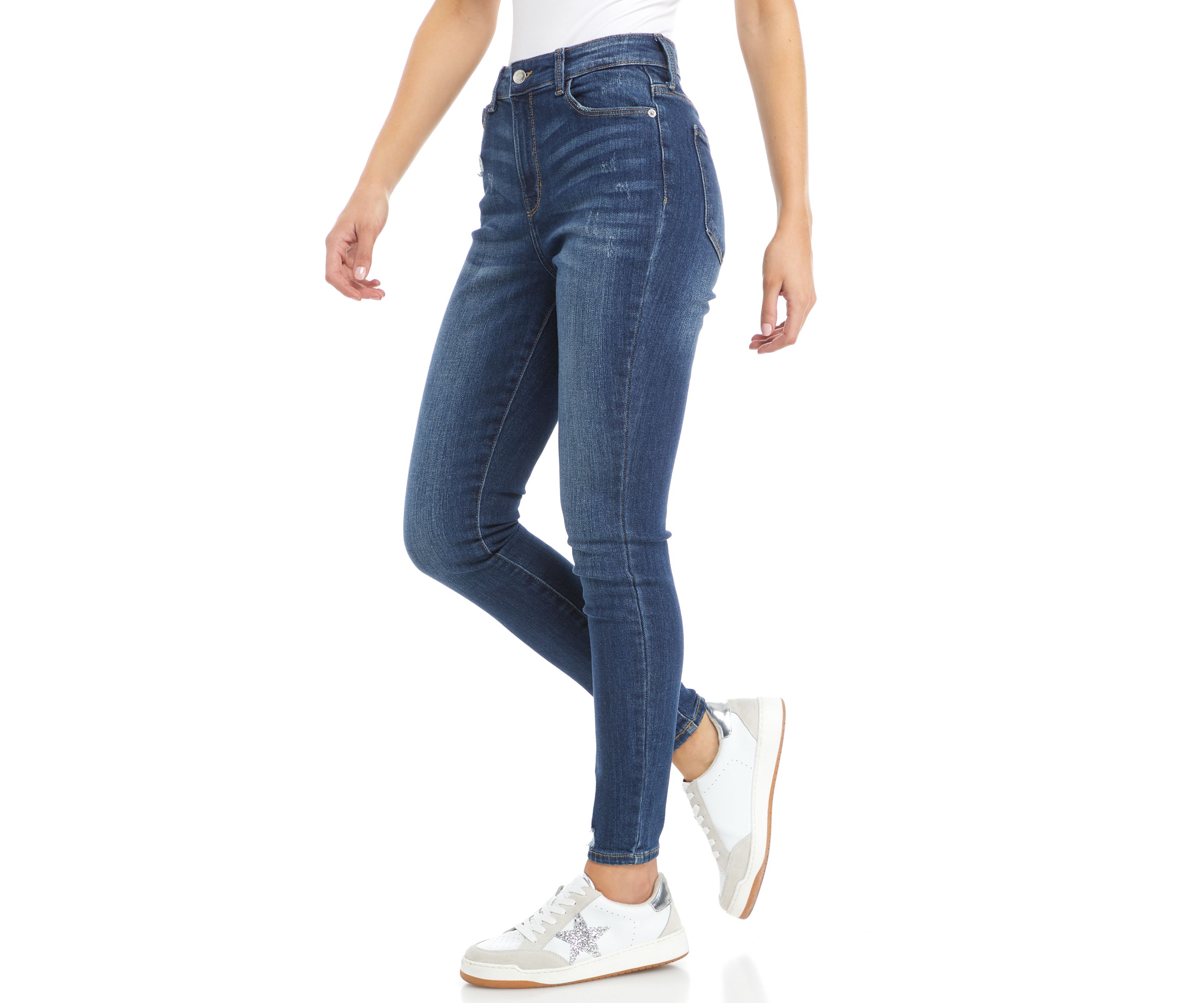  High Rise Skinny Denim Jeans
